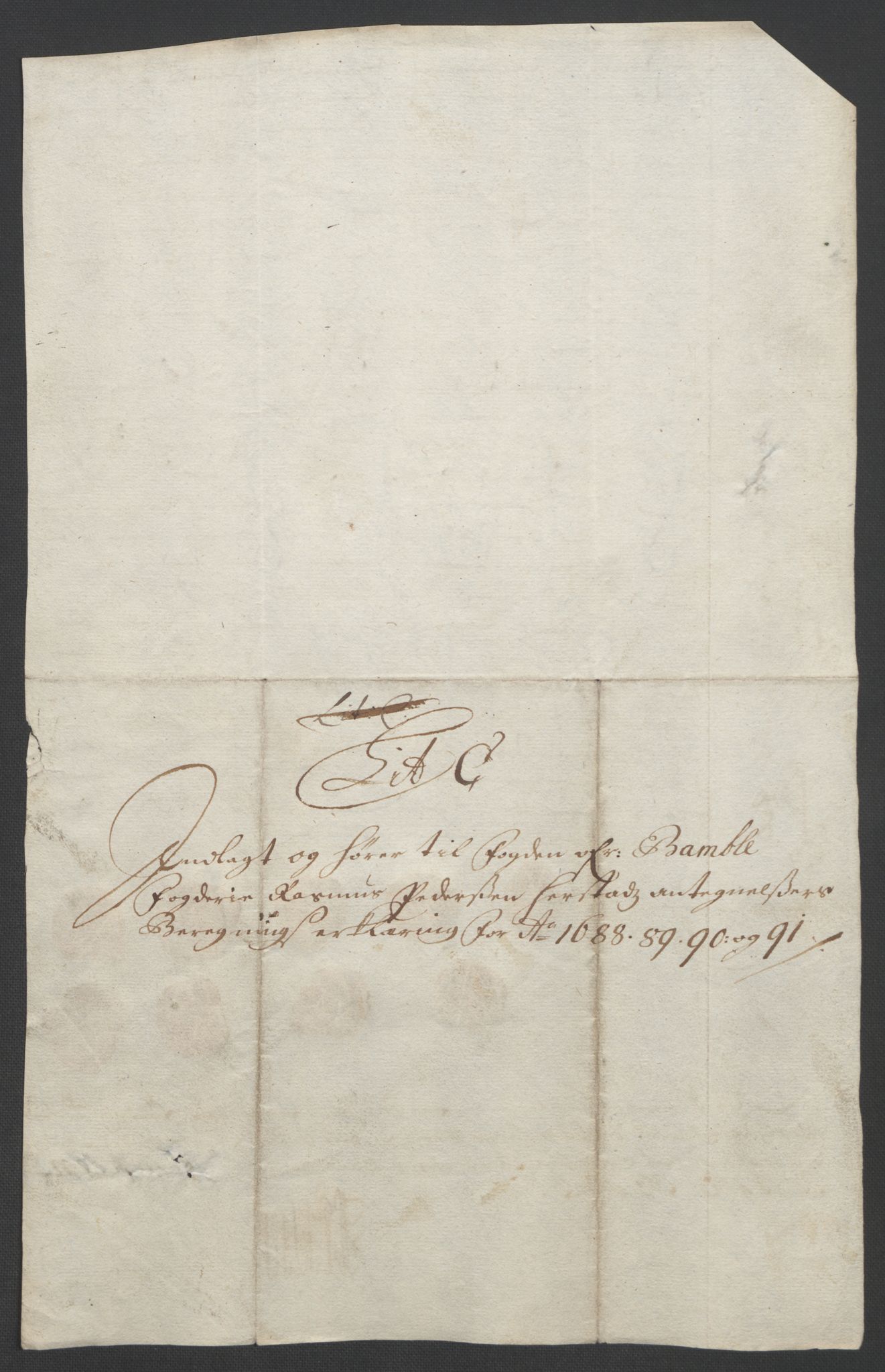 Rentekammeret inntil 1814, Reviderte regnskaper, Fogderegnskap, AV/RA-EA-4092/R34/L2053: Fogderegnskap Bamble, 1693, p. 252