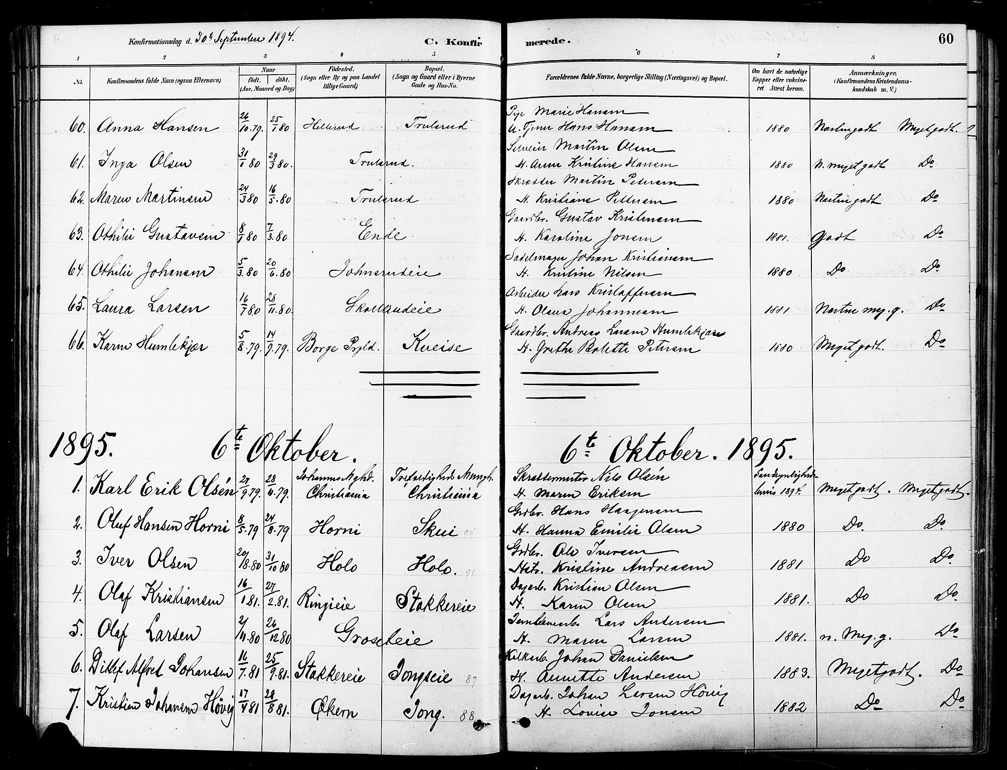 Asker prestekontor Kirkebøker, AV/SAO-A-10256a/F/Fb/L0002: Parish register (official) no. II 2, 1879-1921, p. 60