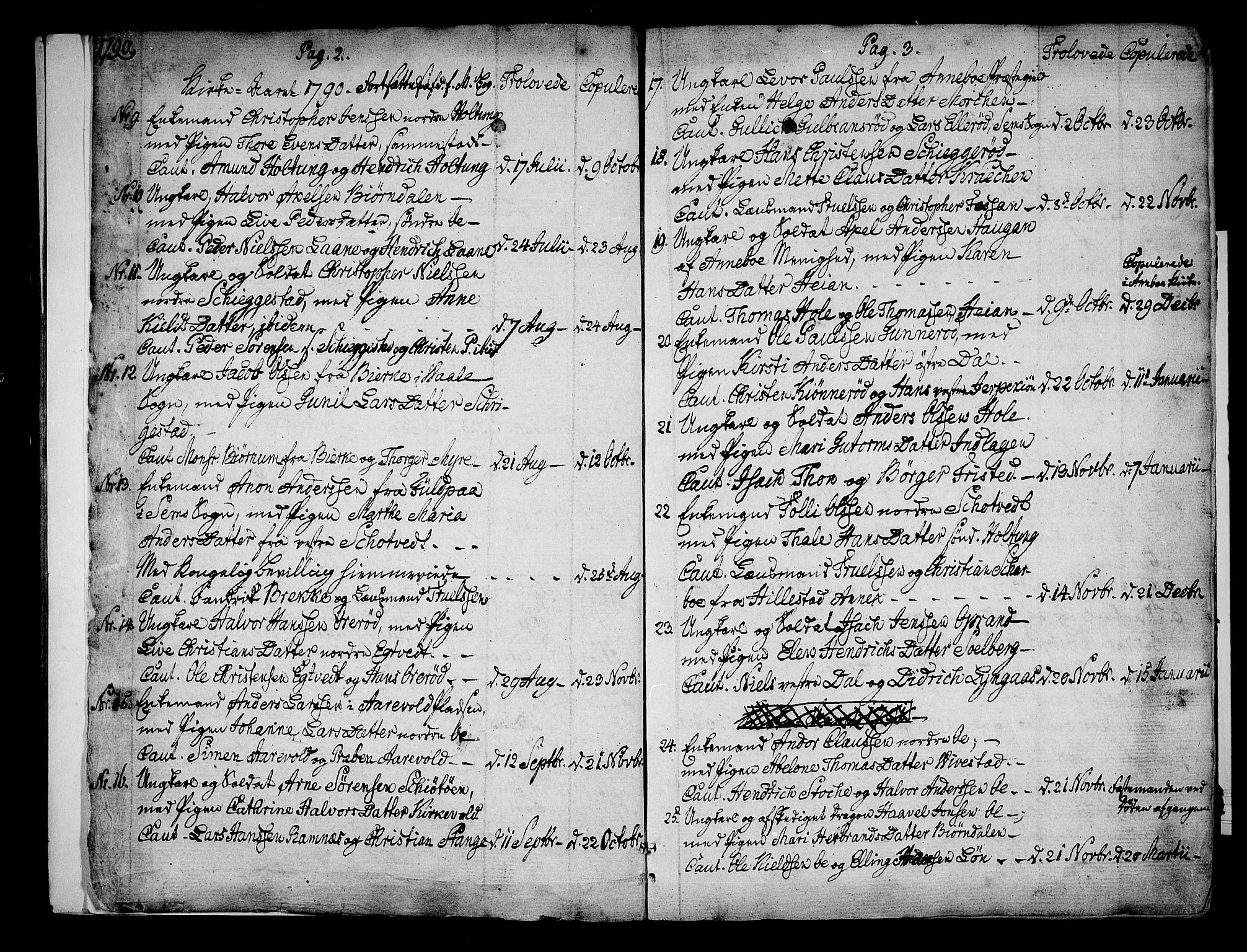 Ramnes kirkebøker, SAKO/A-314/F/Fa/L0003: Parish register (official) no. I 3, 1790-1813, p. 2-3