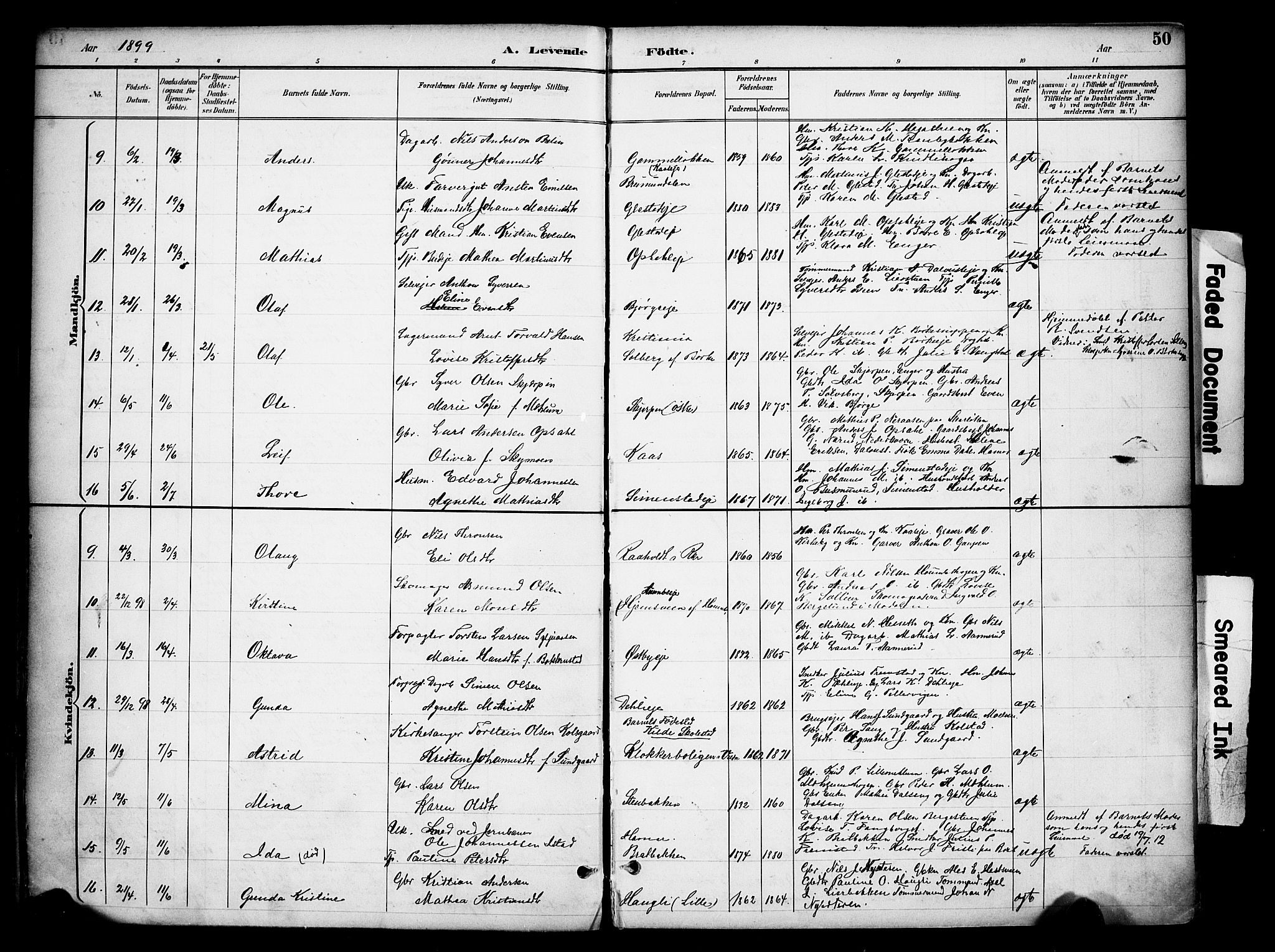 Ringsaker prestekontor, AV/SAH-PREST-014/K/Ka/L0016: Parish register (official) no. 16, 1891-1904, p. 50