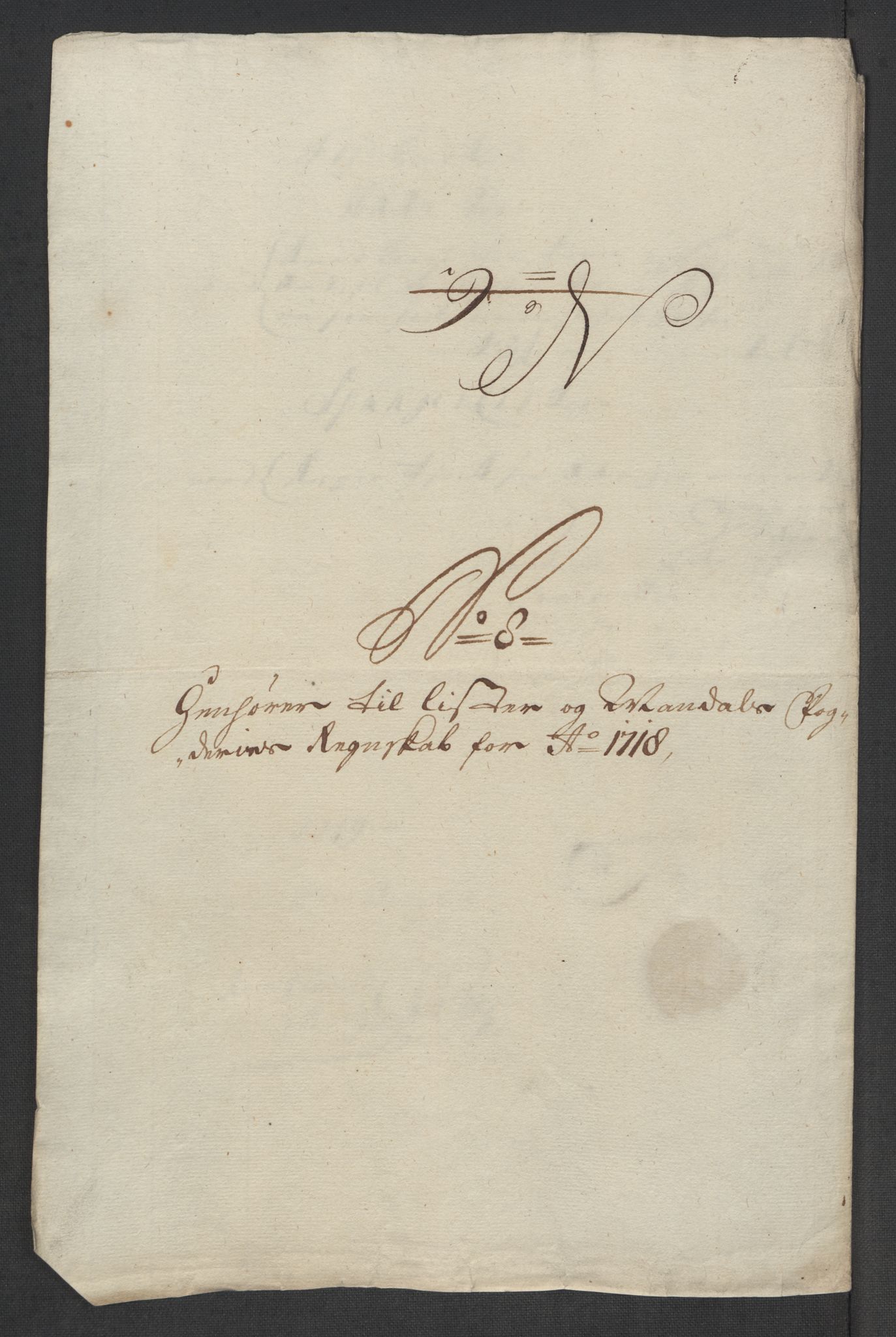 Rentekammeret inntil 1814, Reviderte regnskaper, Fogderegnskap, AV/RA-EA-4092/R43/L2563: Fogderegnskap Lista og Mandal, 1718, p. 86