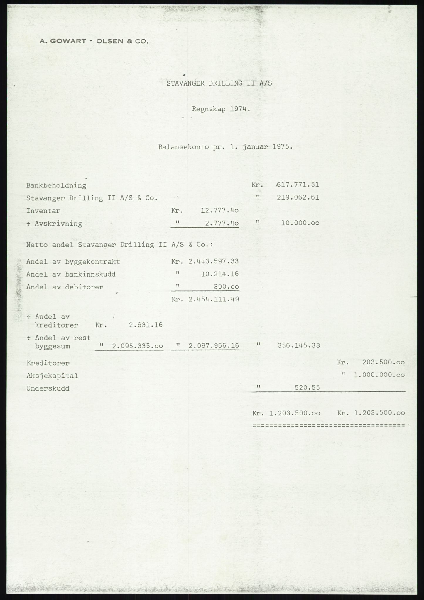 Pa 1503 - Stavanger Drilling AS, AV/SAST-A-101906/A/Ac/L0001: Årsberetninger, 1974-1978, p. 40