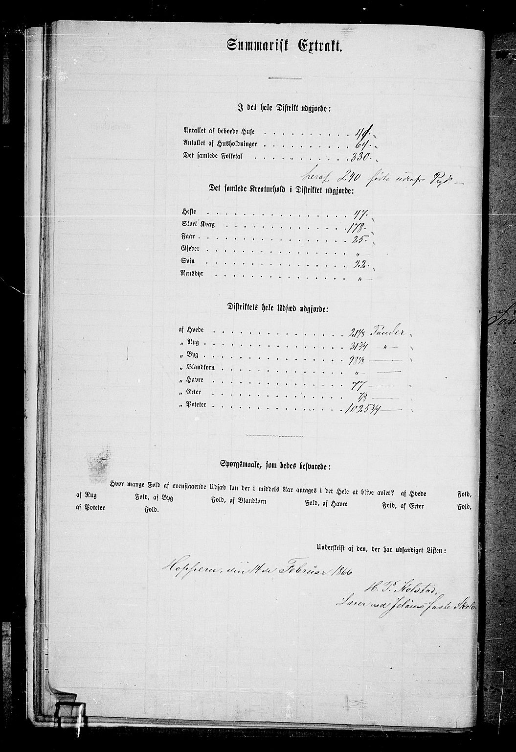 RA, 1865 census for Moss/Moss, 1865, p. 20