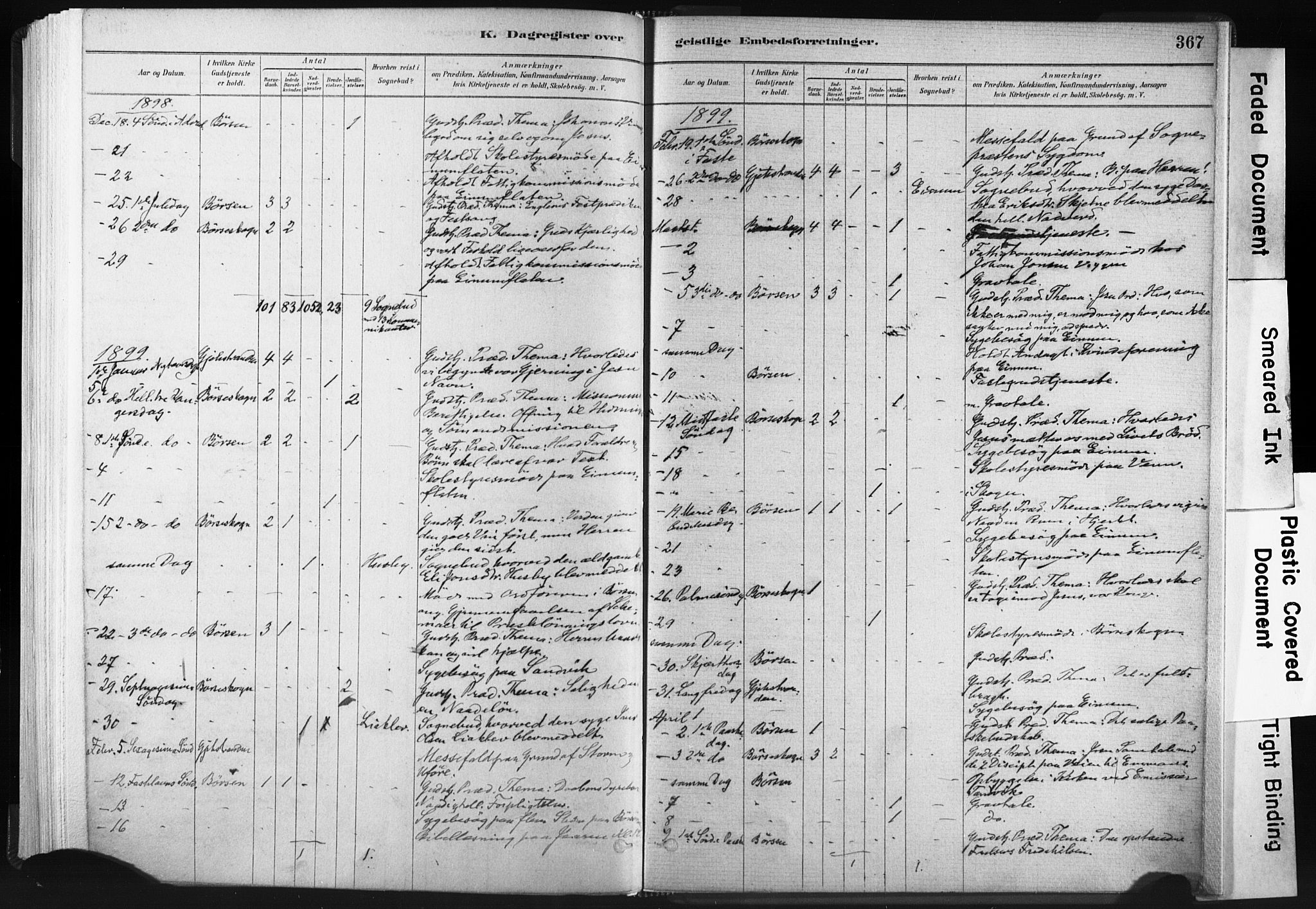 Ministerialprotokoller, klokkerbøker og fødselsregistre - Sør-Trøndelag, SAT/A-1456/665/L0773: Parish register (official) no. 665A08, 1879-1905, p. 367