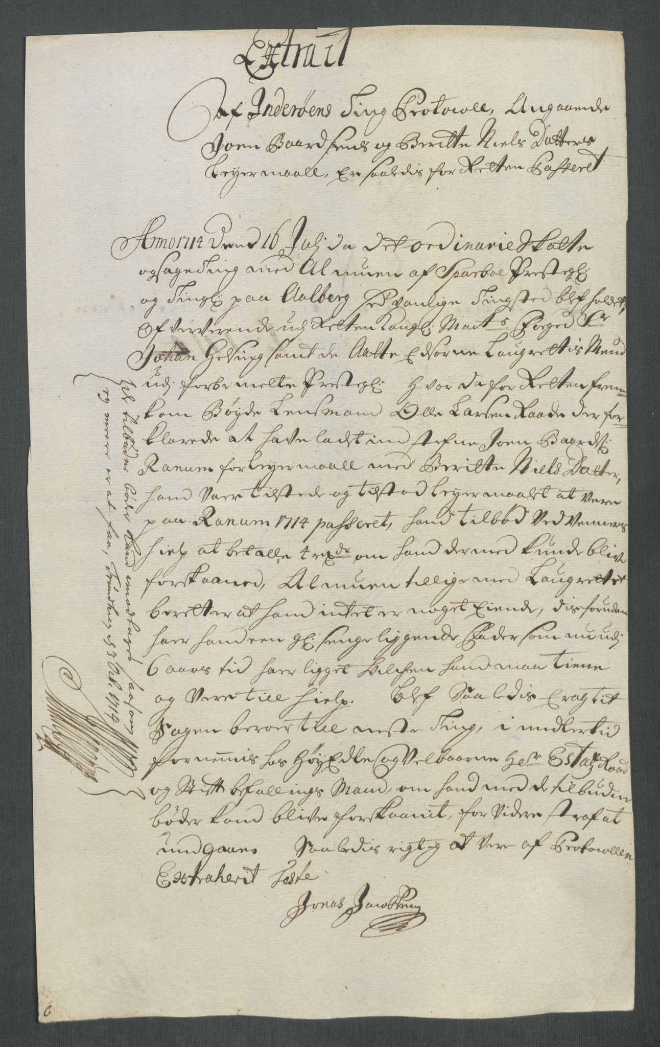 Rentekammeret inntil 1814, Reviderte regnskaper, Fogderegnskap, RA/EA-4092/R63/L4322: Fogderegnskap Inderøy, 1714, p. 293