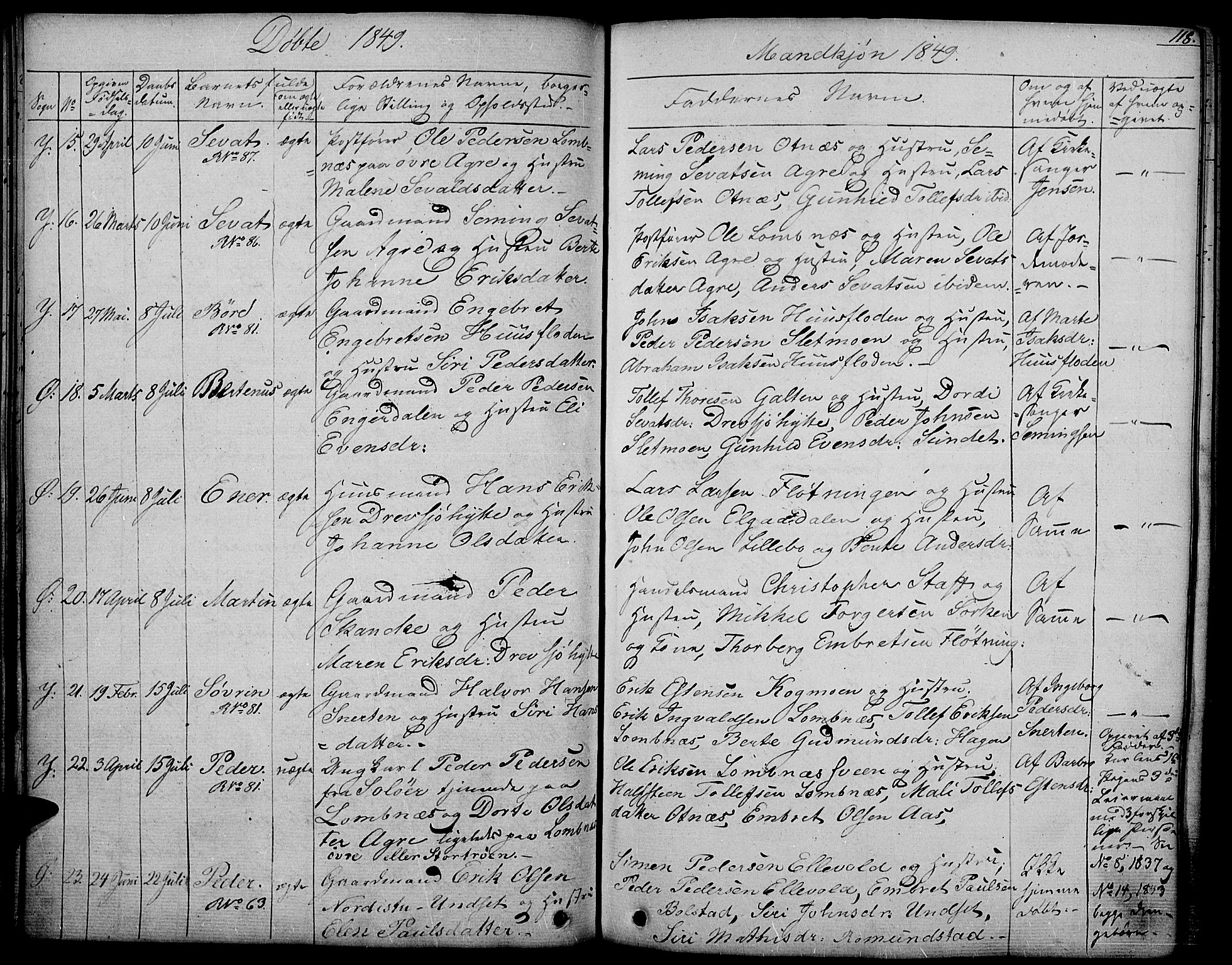 Rendalen prestekontor, AV/SAH-PREST-054/H/Ha/Haa/L0004: Parish register (official) no. 4, 1829-1852, p. 118