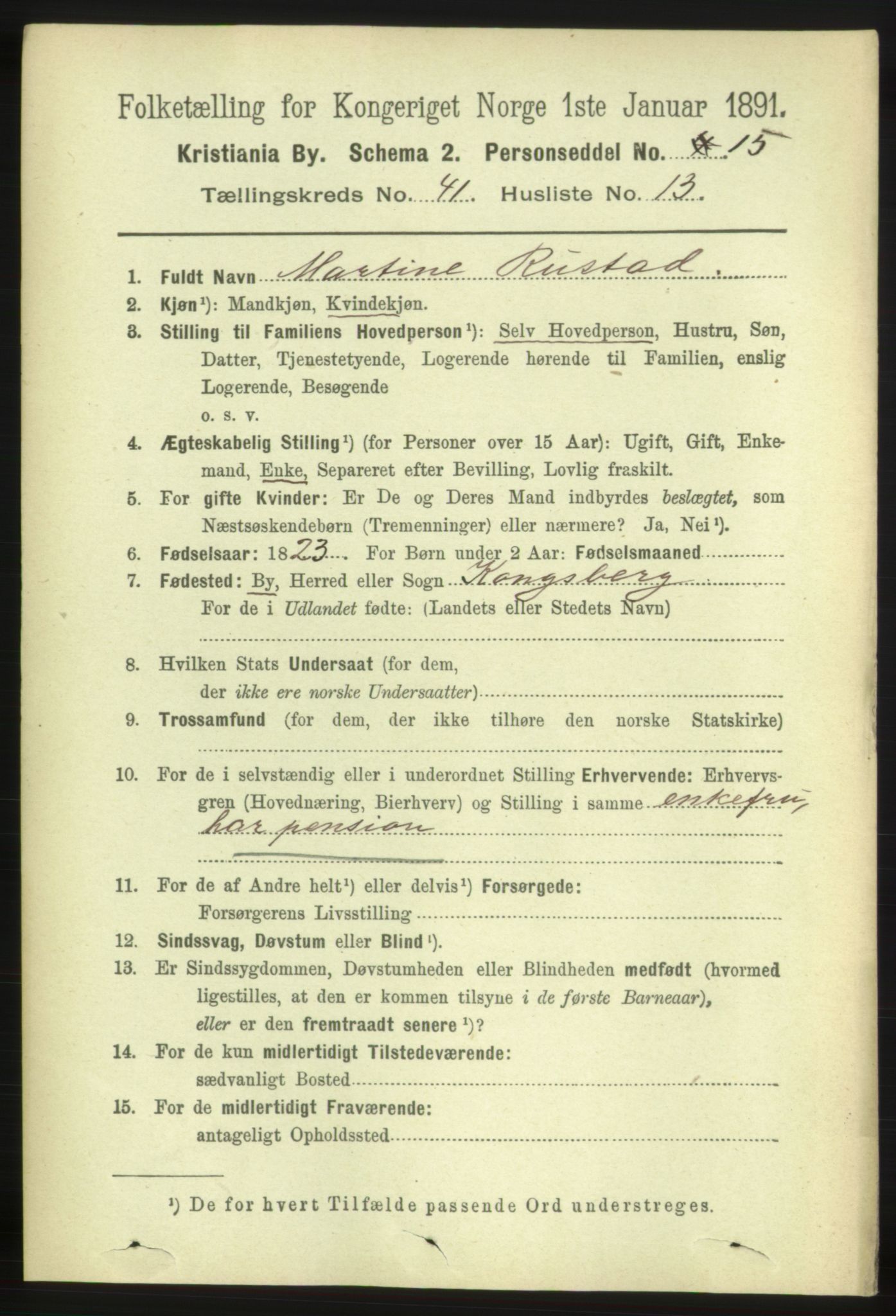 RA, 1891 census for 0301 Kristiania, 1891, p. 24362