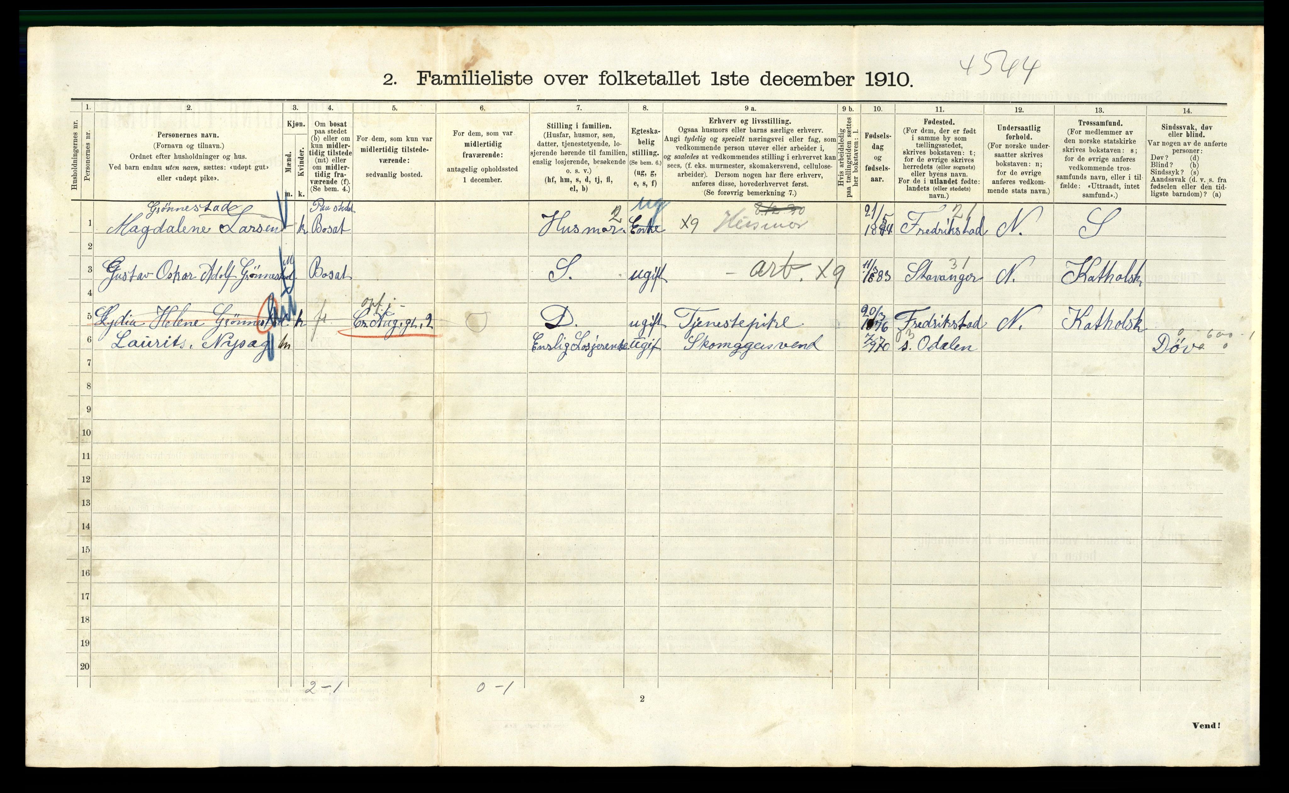 RA, 1910 census for Kristiania, 1910, p. 67752