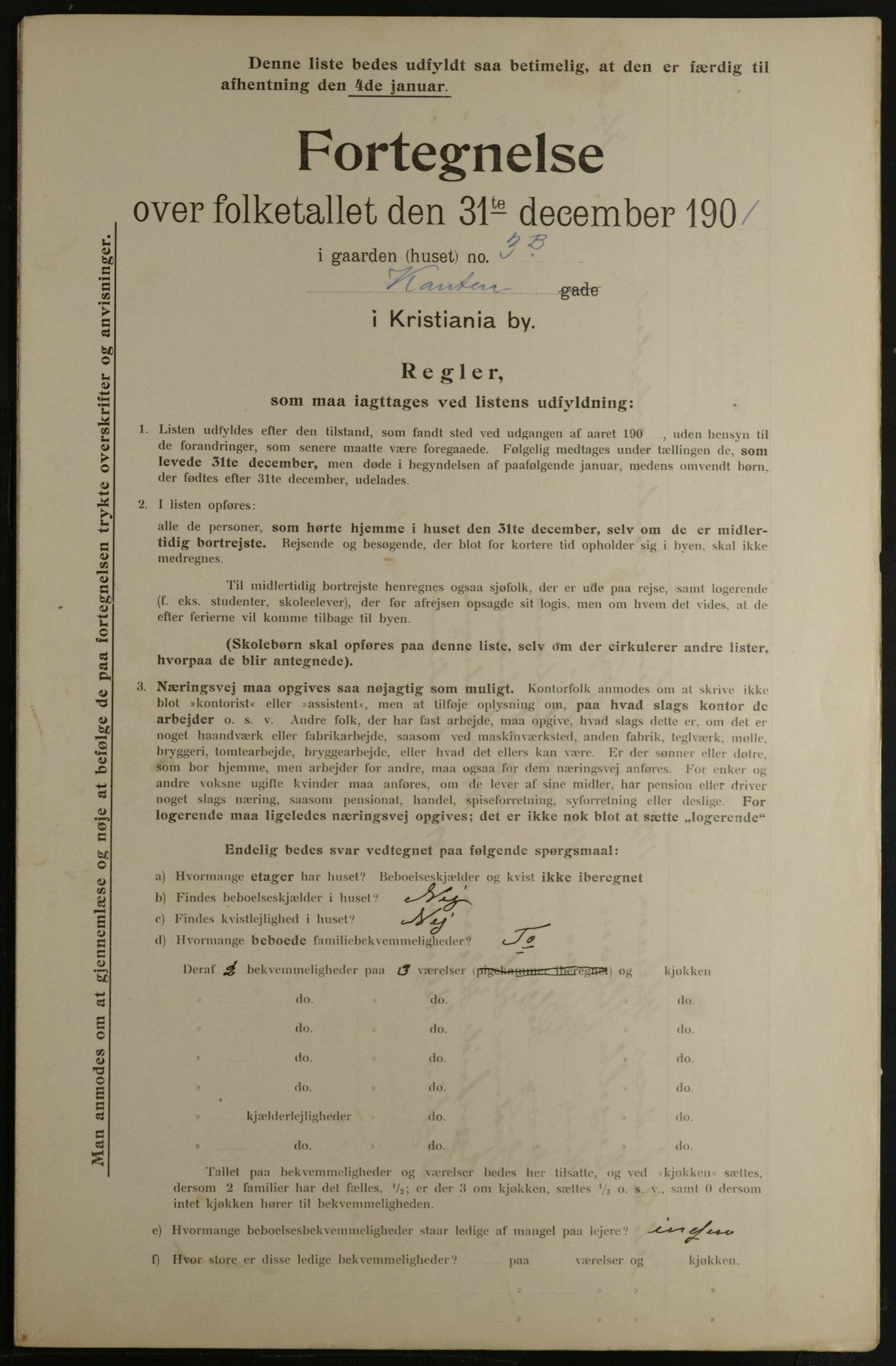 OBA, Municipal Census 1901 for Kristiania, 1901, p. 7517