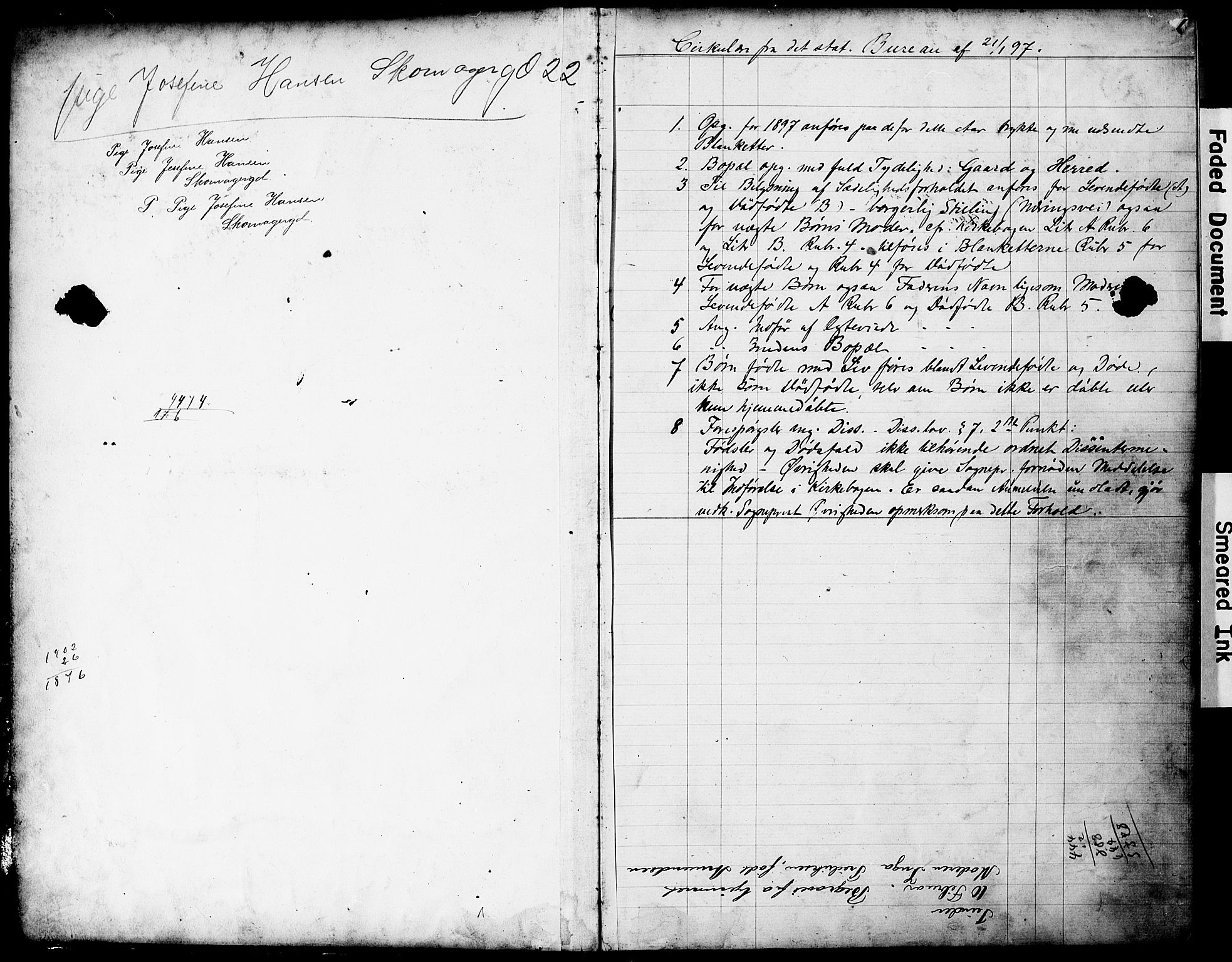 Strømsø kirkebøker, AV/SAKO-A-246/Y/Yb/L0001: Parish register draft no. II 1, 1896-1904