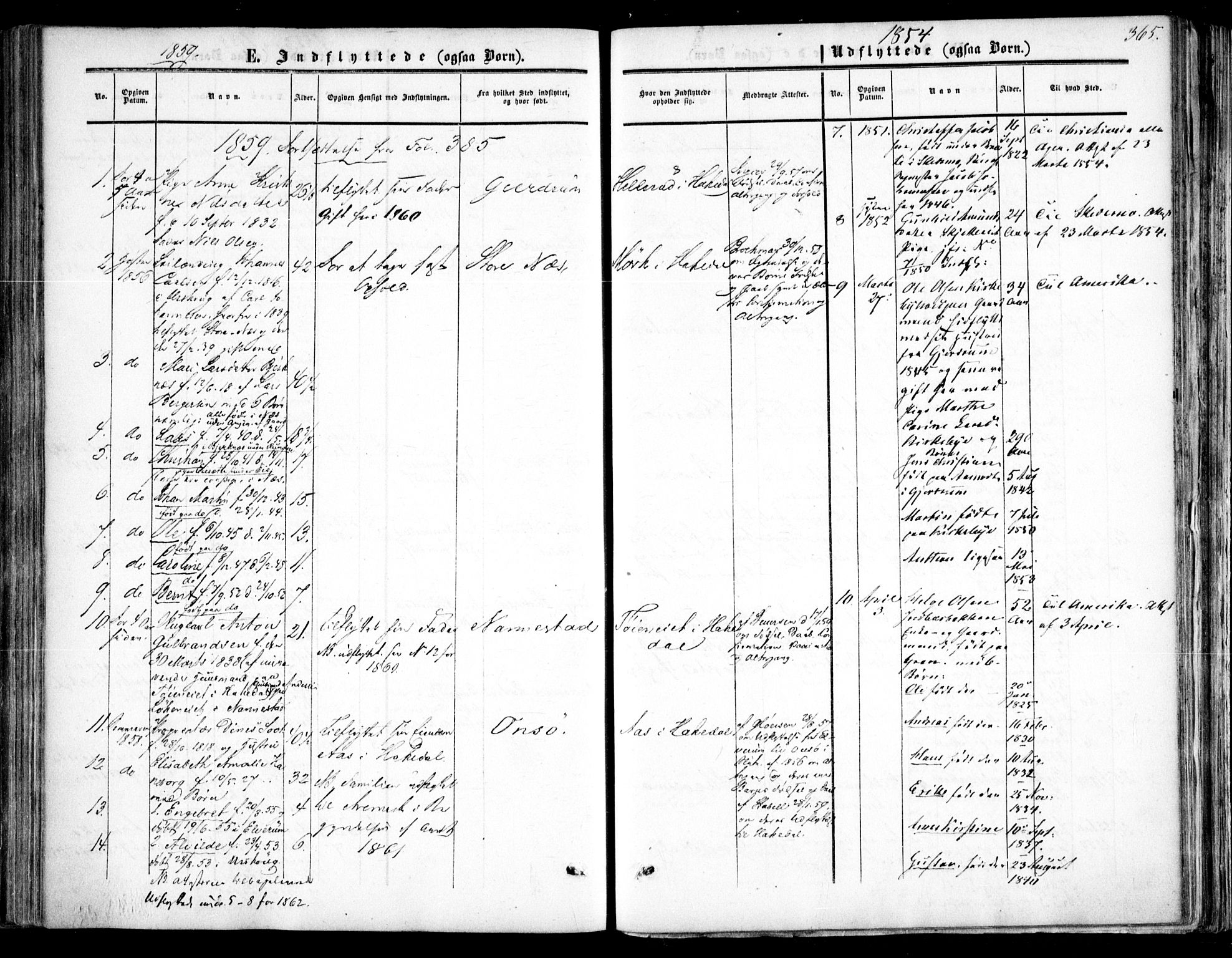 Nittedal prestekontor Kirkebøker, SAO/A-10365a/F/Fa/L0005: Parish register (official) no. I 5, 1850-1862, p. 365