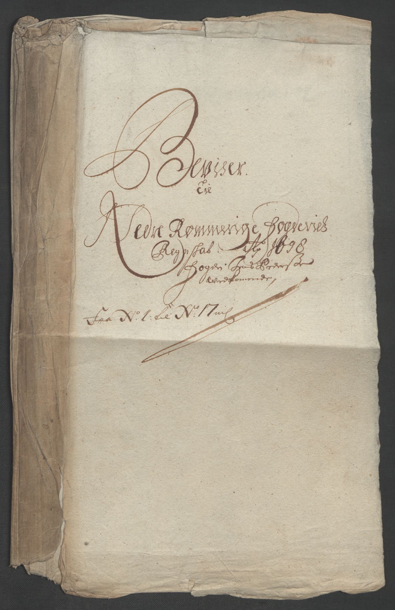 Rentekammeret inntil 1814, Reviderte regnskaper, Fogderegnskap, AV/RA-EA-4092/R11/L0581: Fogderegnskap Nedre Romerike, 1698, p. 15