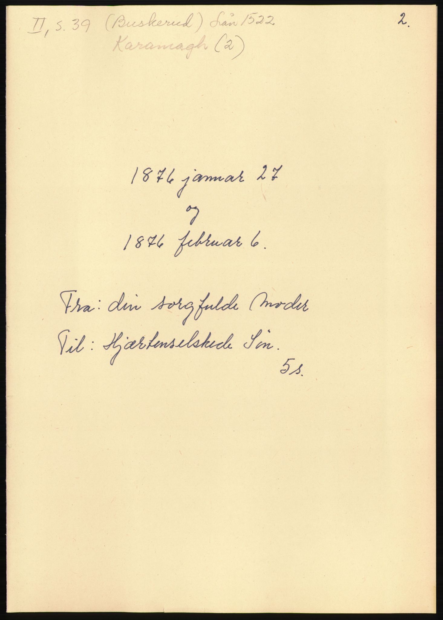 Samlinger til kildeutgivelse, Amerikabrevene, AV/RA-EA-4057/F/L0020: Innlån fra Buskerud: Lerfaldet - Lågdalsmuseet, 1838-1914, p. 31