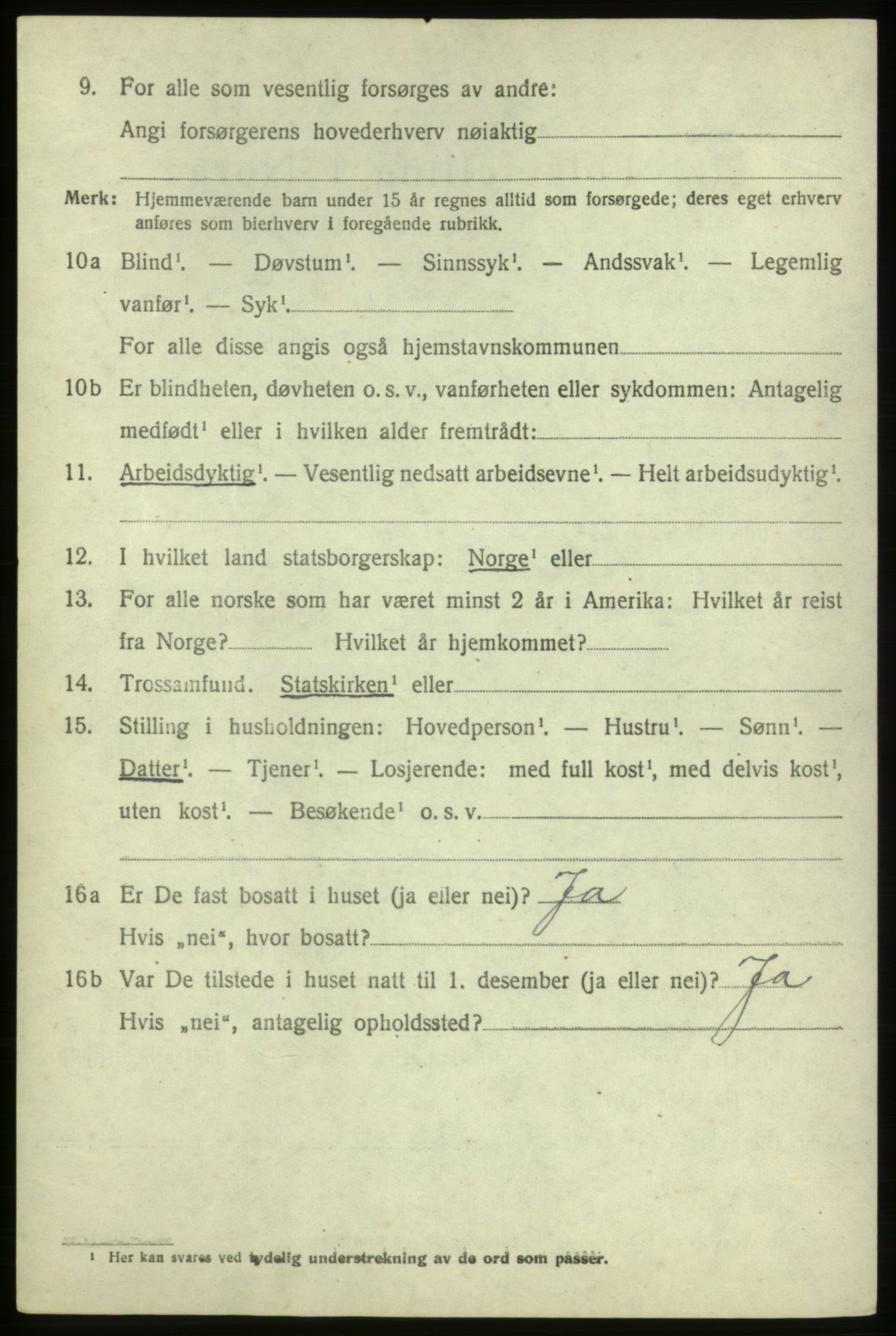 SAB, 1920 census for Ølen, 1920, p. 756