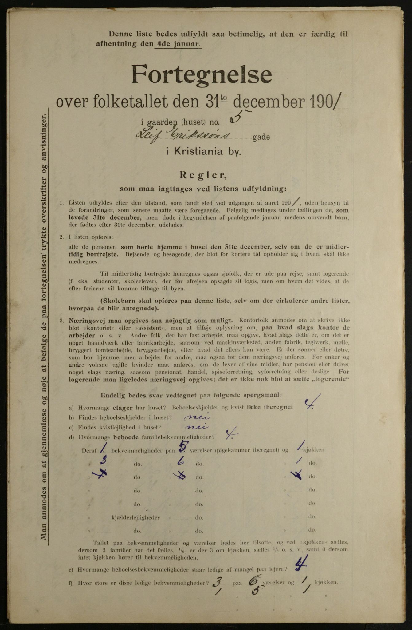 OBA, Municipal Census 1901 for Kristiania, 1901, p. 8873