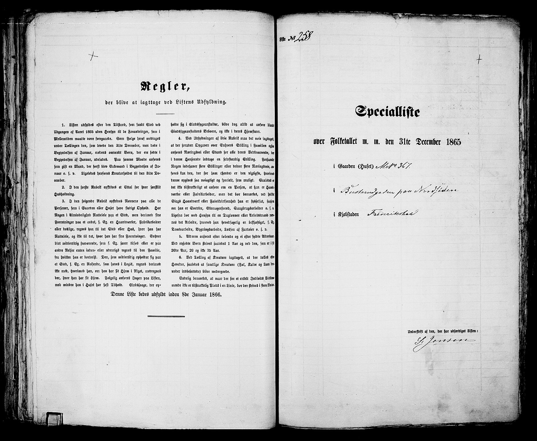 RA, 1865 census for Fredrikshald, 1865, p. 544
