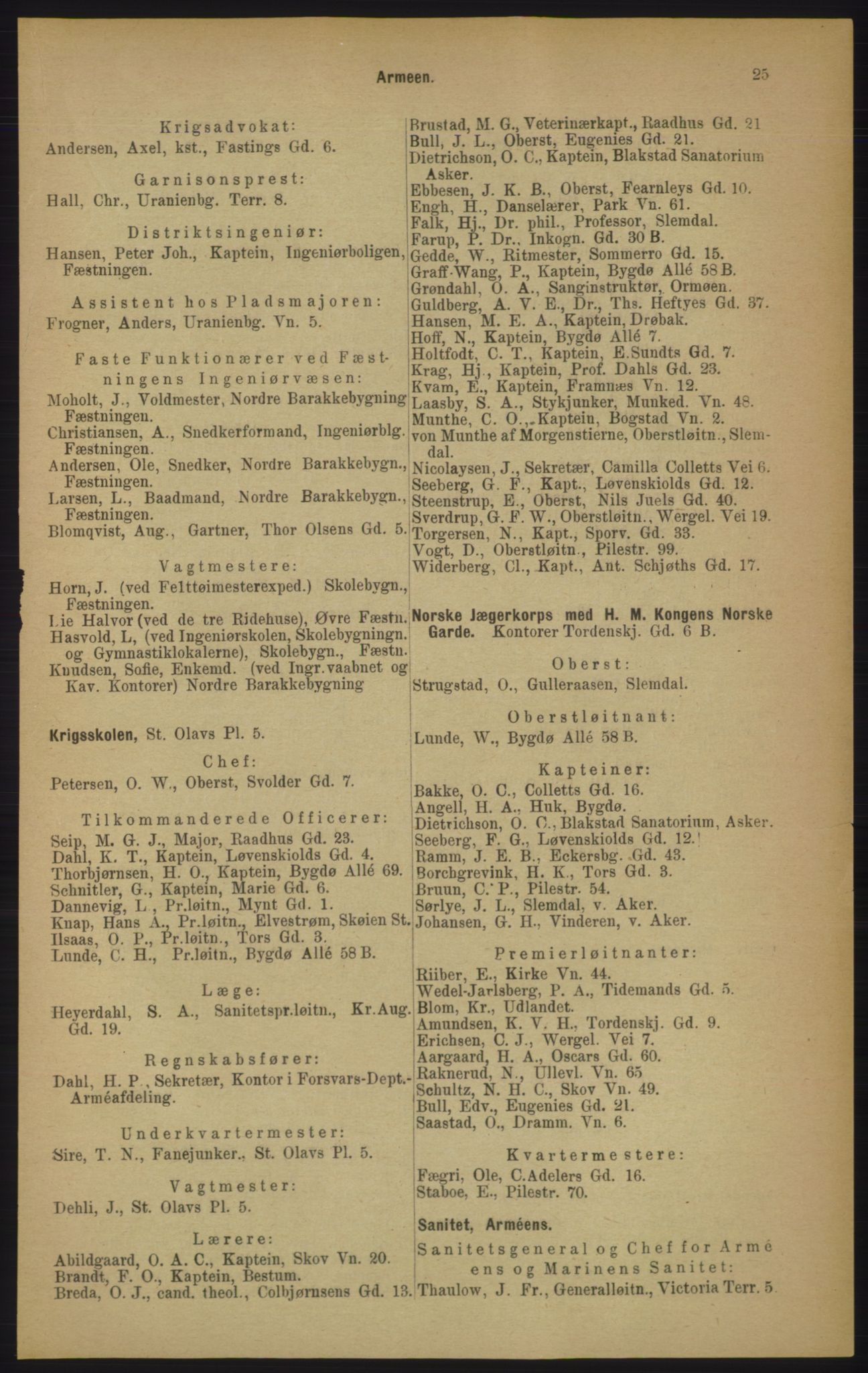 Kristiania/Oslo adressebok, PUBL/-, 1906, p. 25