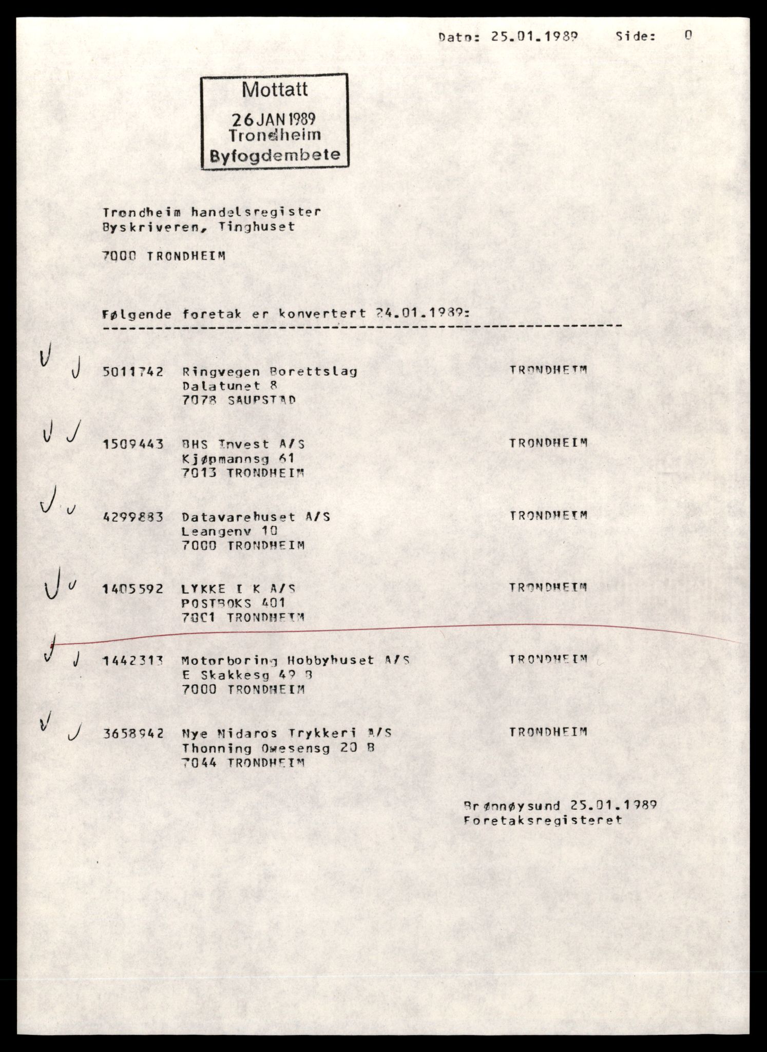 Trondheim byfogd, AV/SAT-A-0003/2/J/Jd/Jdd/L0032: Aksjeselskap, Ly-Ma, 1944-1990, p. 3