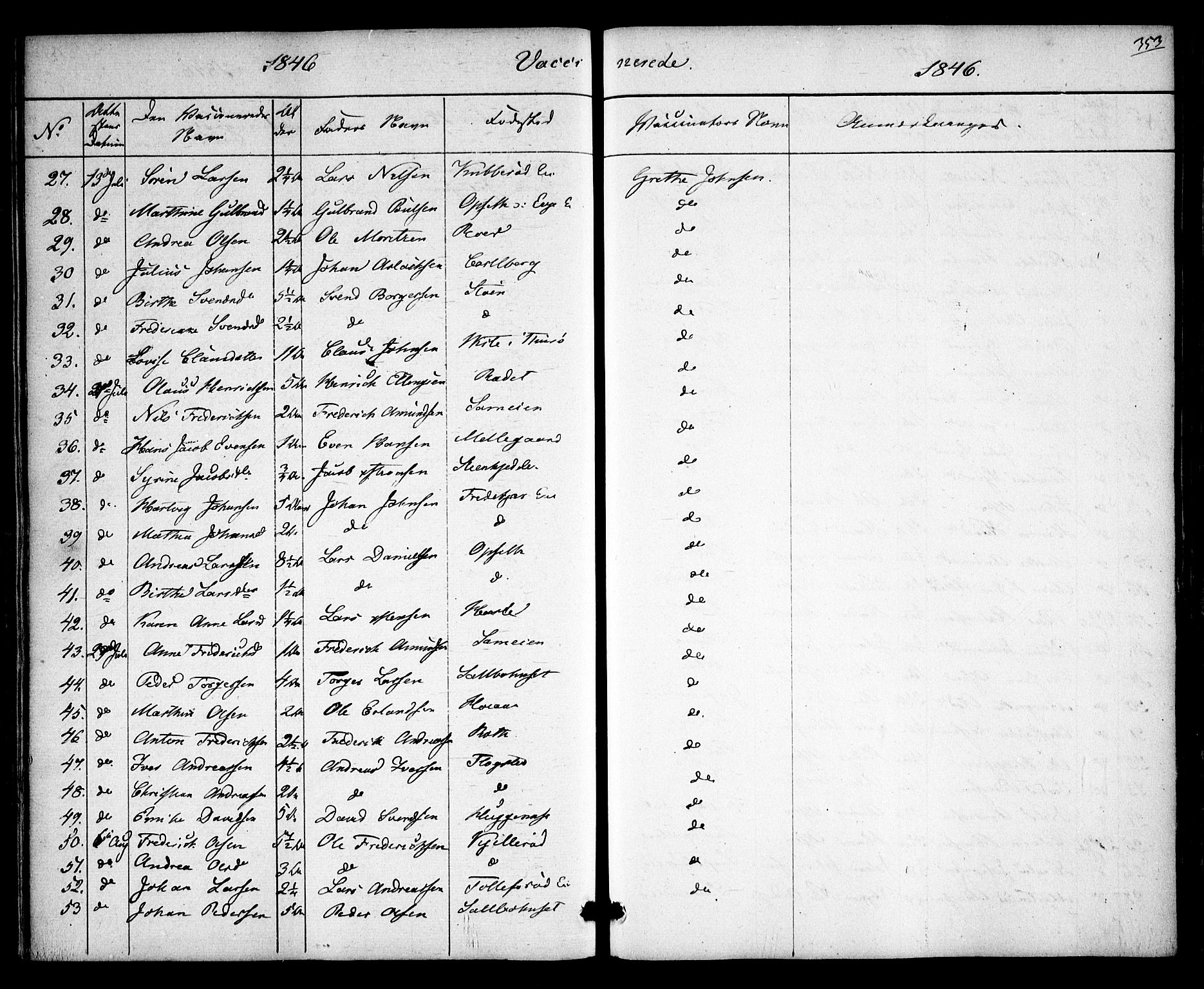 Rygge prestekontor Kirkebøker, SAO/A-10084b/F/Fa/L0004: Parish register (official) no. 4, 1836-1851, p. 353