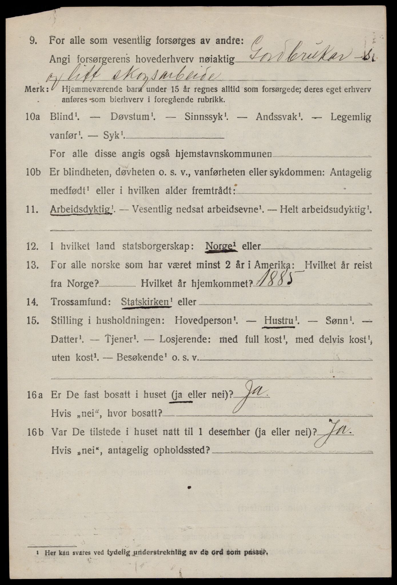 SAKO, 1920 census for Kviteseid, 1920, p. 4178