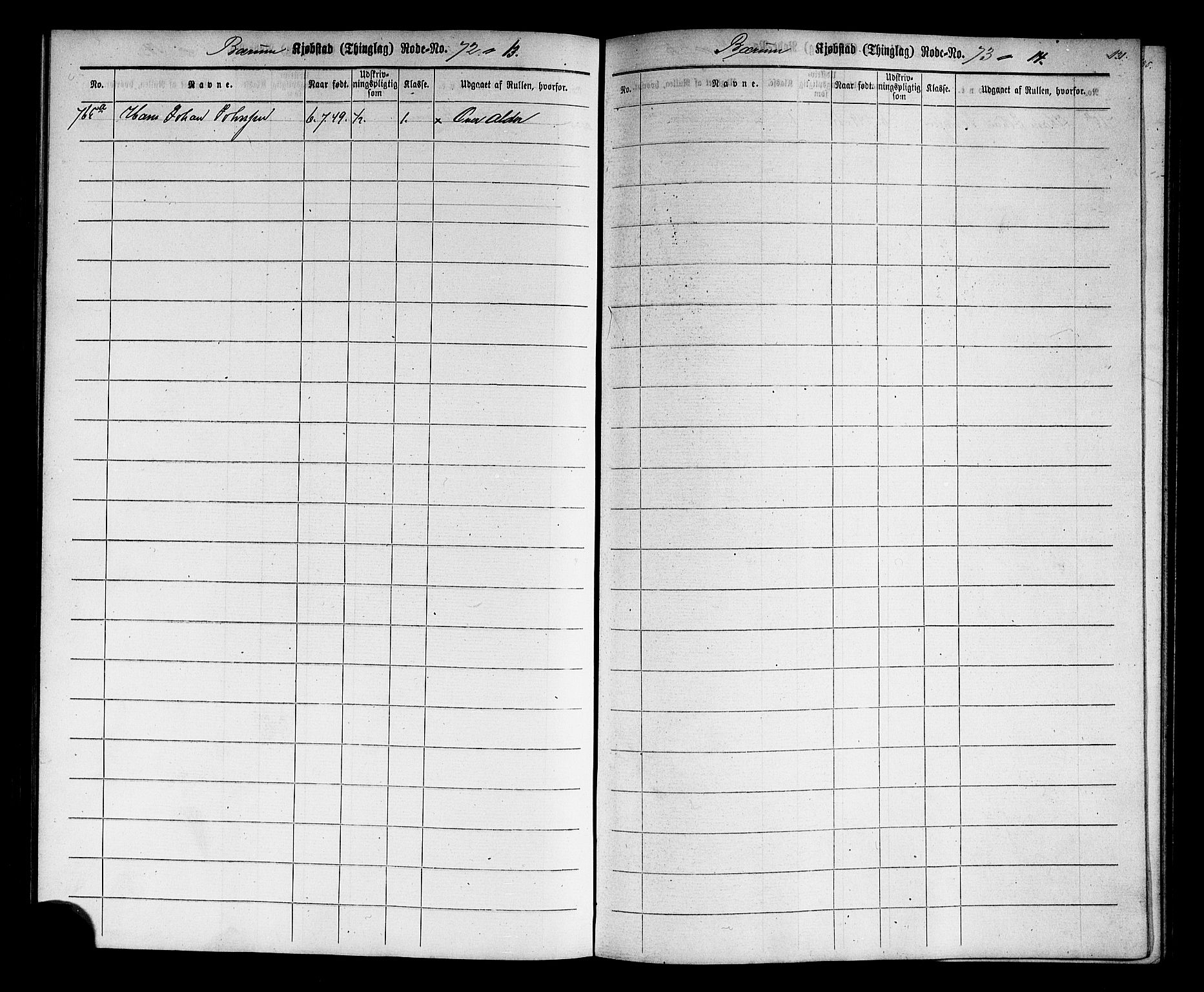 Oslo mønstringskontor, AV/SAO-A-10569g/F/Fc/Fcc/L0001: Utskrivningsregisterrulle, 1860-1890, p. 134