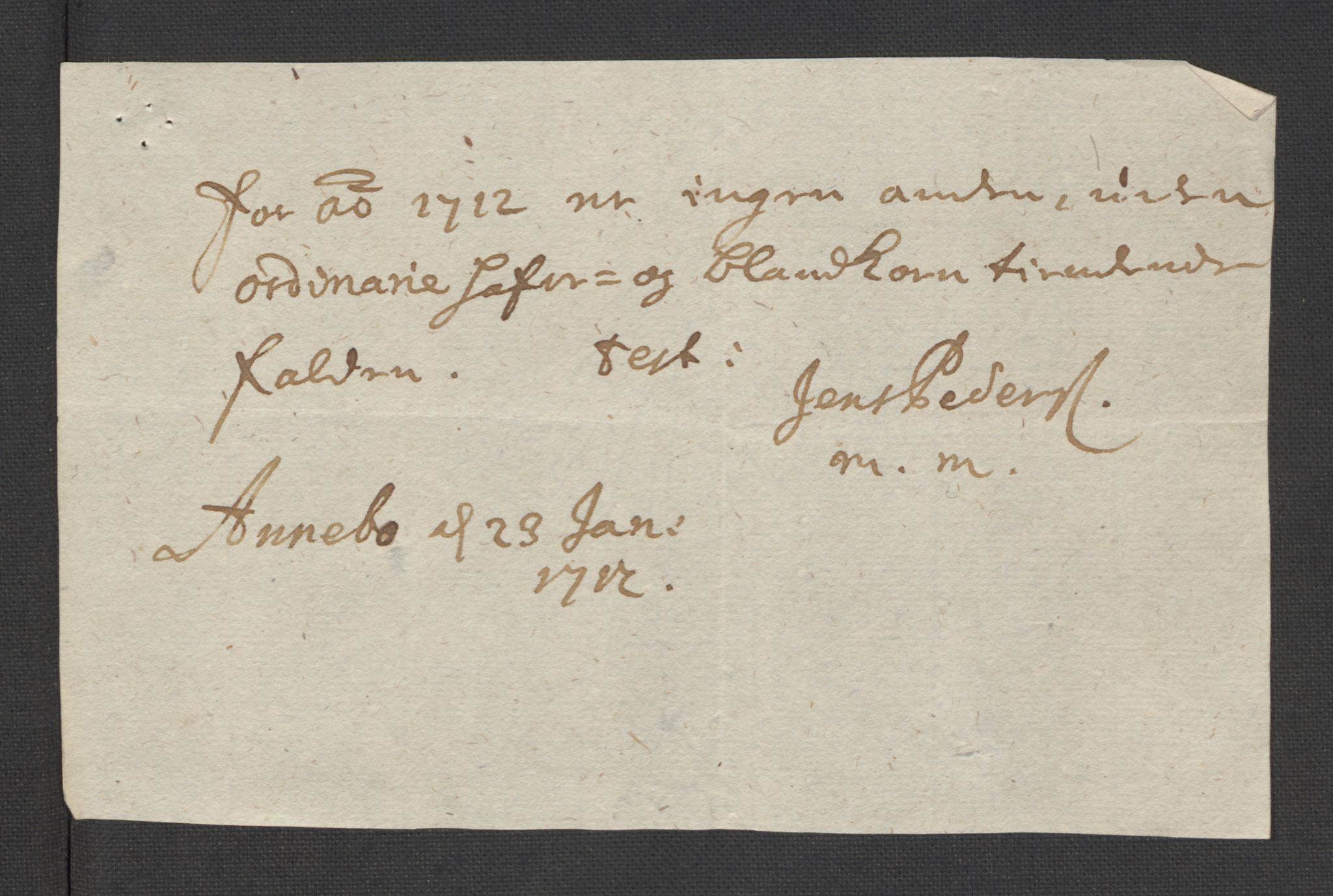 Rentekammeret inntil 1814, Reviderte regnskaper, Fogderegnskap, AV/RA-EA-4092/R32/L1877: Fogderegnskap Jarlsberg grevskap, 1712, p. 124