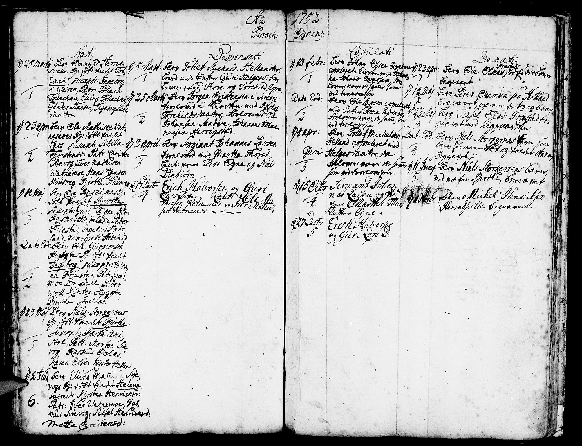 Eigersund sokneprestkontor, SAST/A-101807/S08/L0002: Parish register (official) no. A 2, 1720-1757