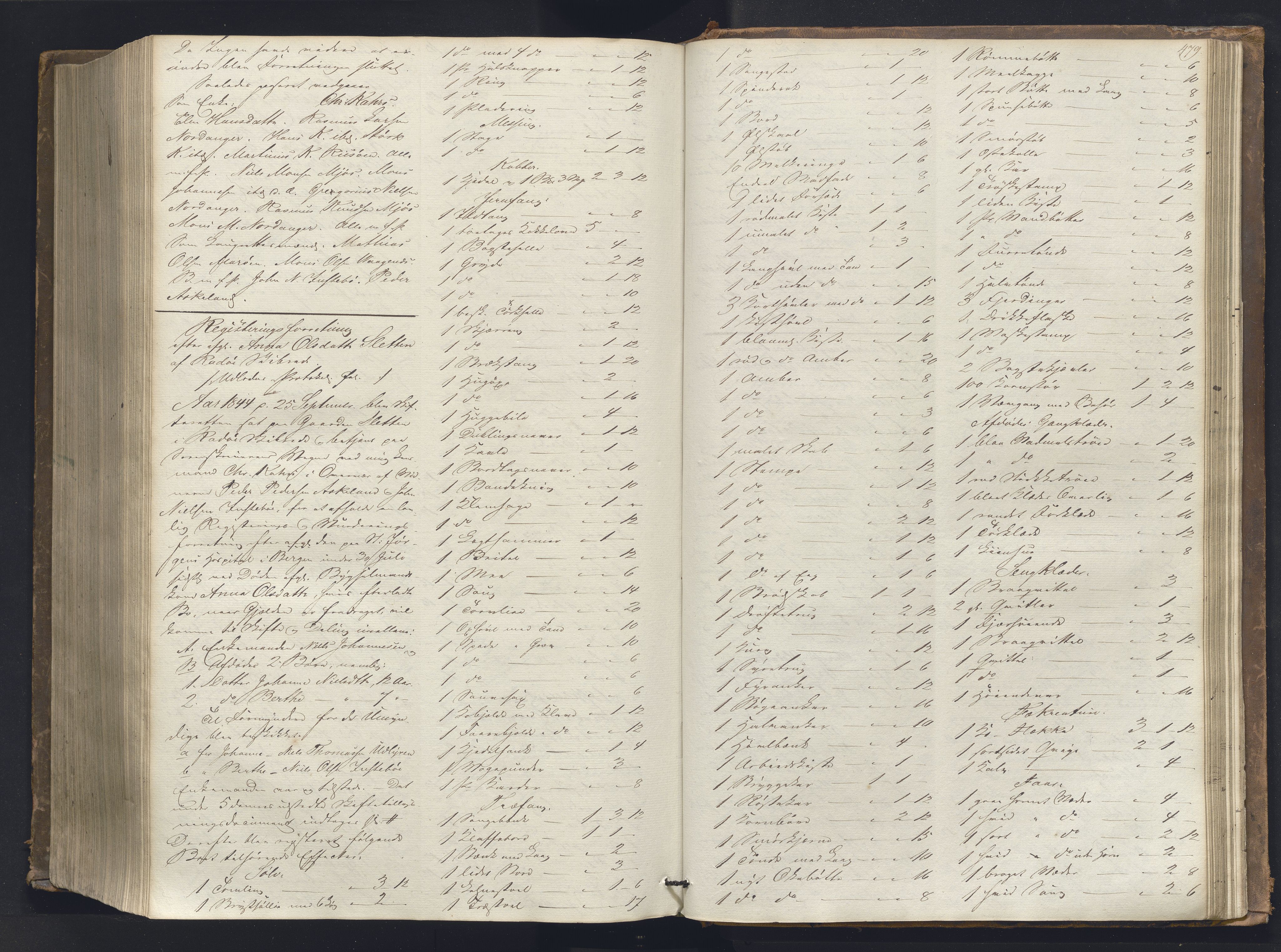 Nordhordland sorenskrivar, AV/SAB-A-2901/1/H/Hb/L0001: Registreringsprotokollar, 1841-1845, p. 479