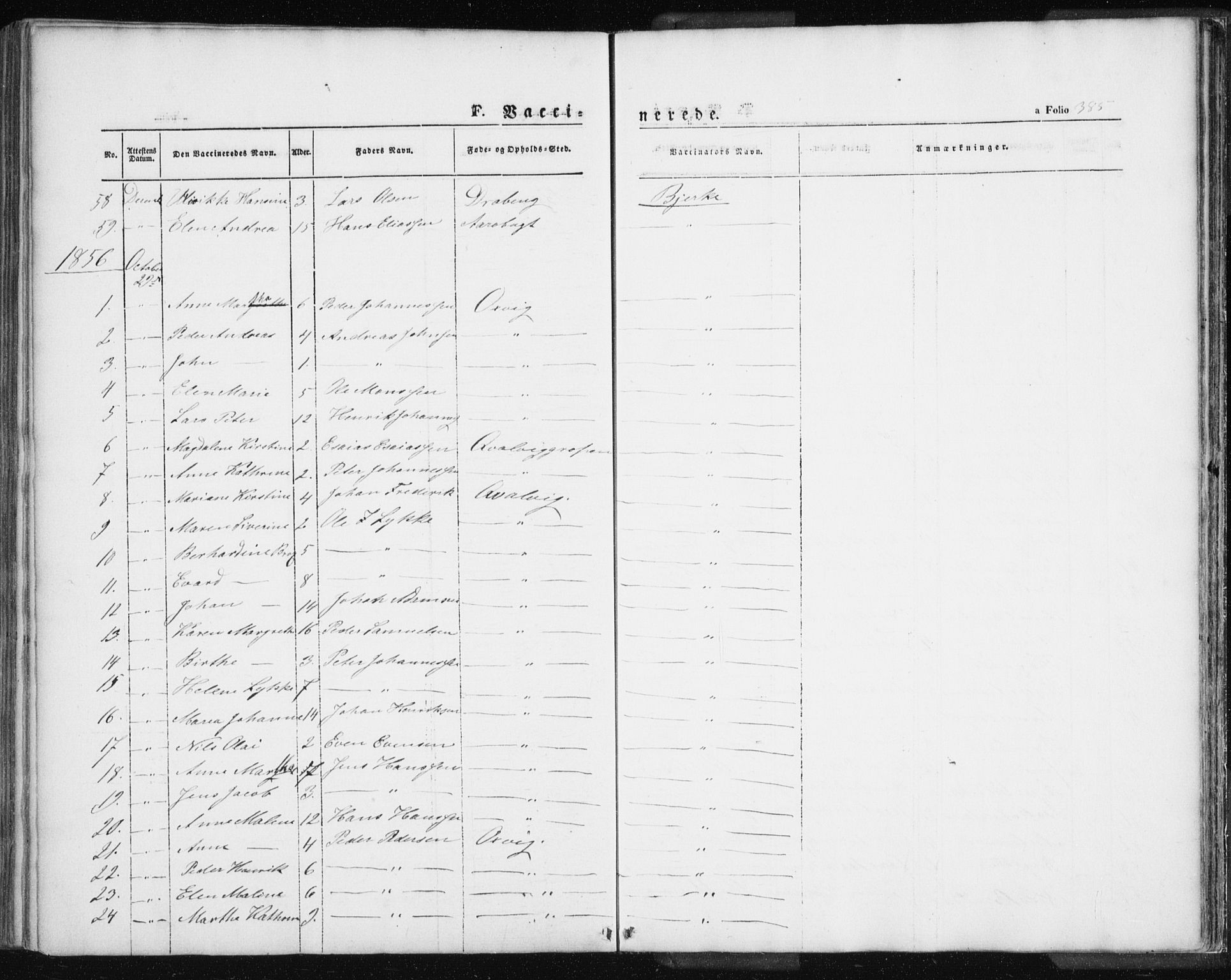 Lyngen sokneprestembete, SATØ/S-1289/H/He/Hea/L0004kirke: Parish register (official) no. 4, 1839-1858, p. 385