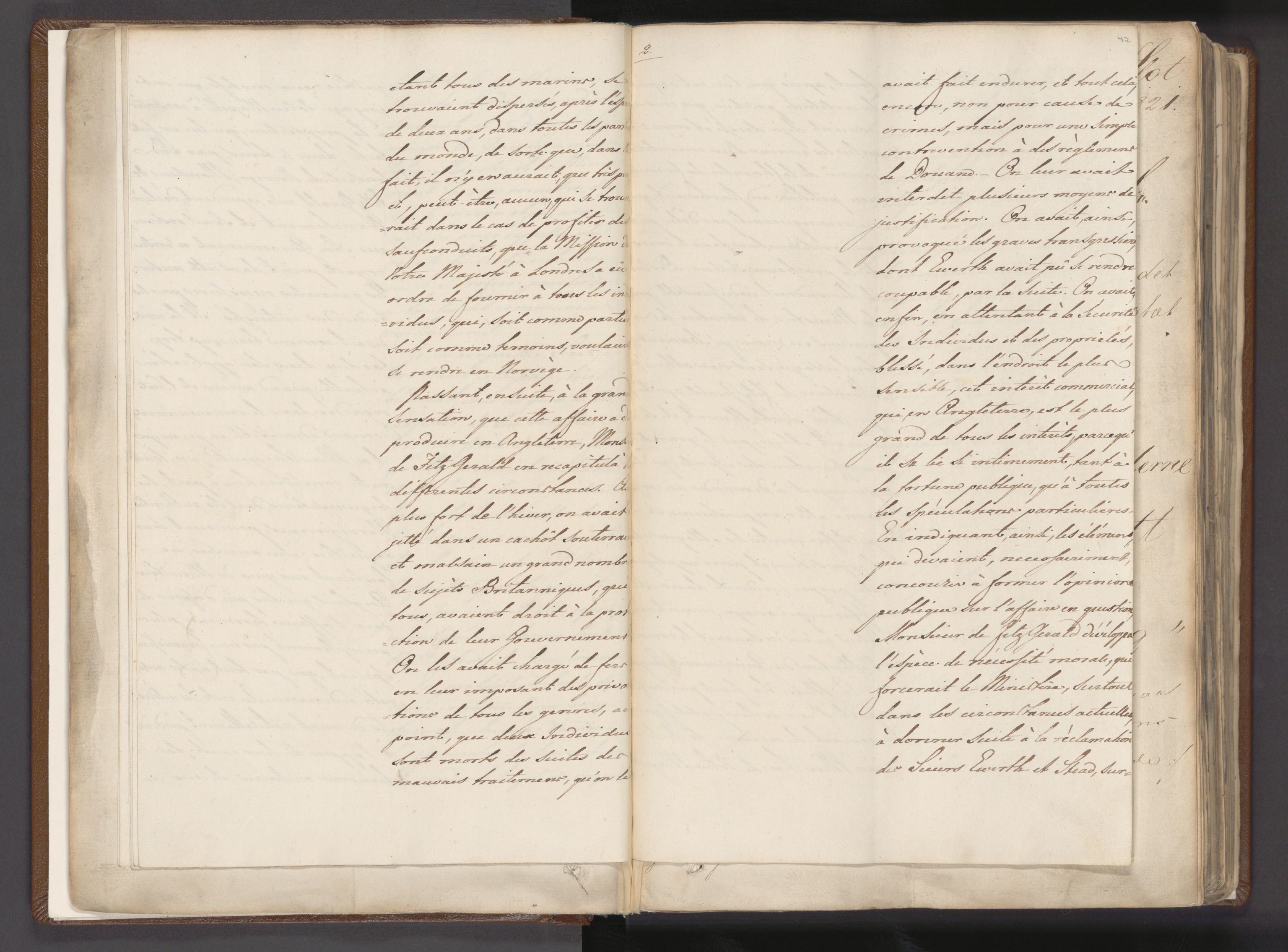 Statsrådssekretariatet, AV/RA-S-1001/A/Ab/L0011: Kgl. res. nr. 5263-5678 I, 1821, p. 42