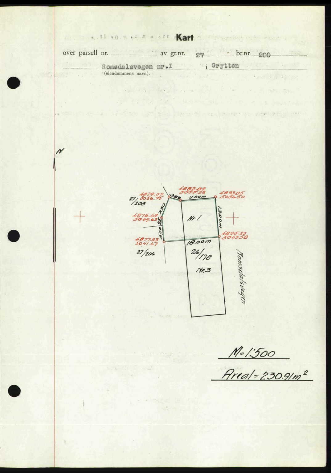 Romsdal sorenskriveri, AV/SAT-A-4149/1/2/2C: Mortgage book no. A27, 1948-1948, Diary no: : 2180/1948