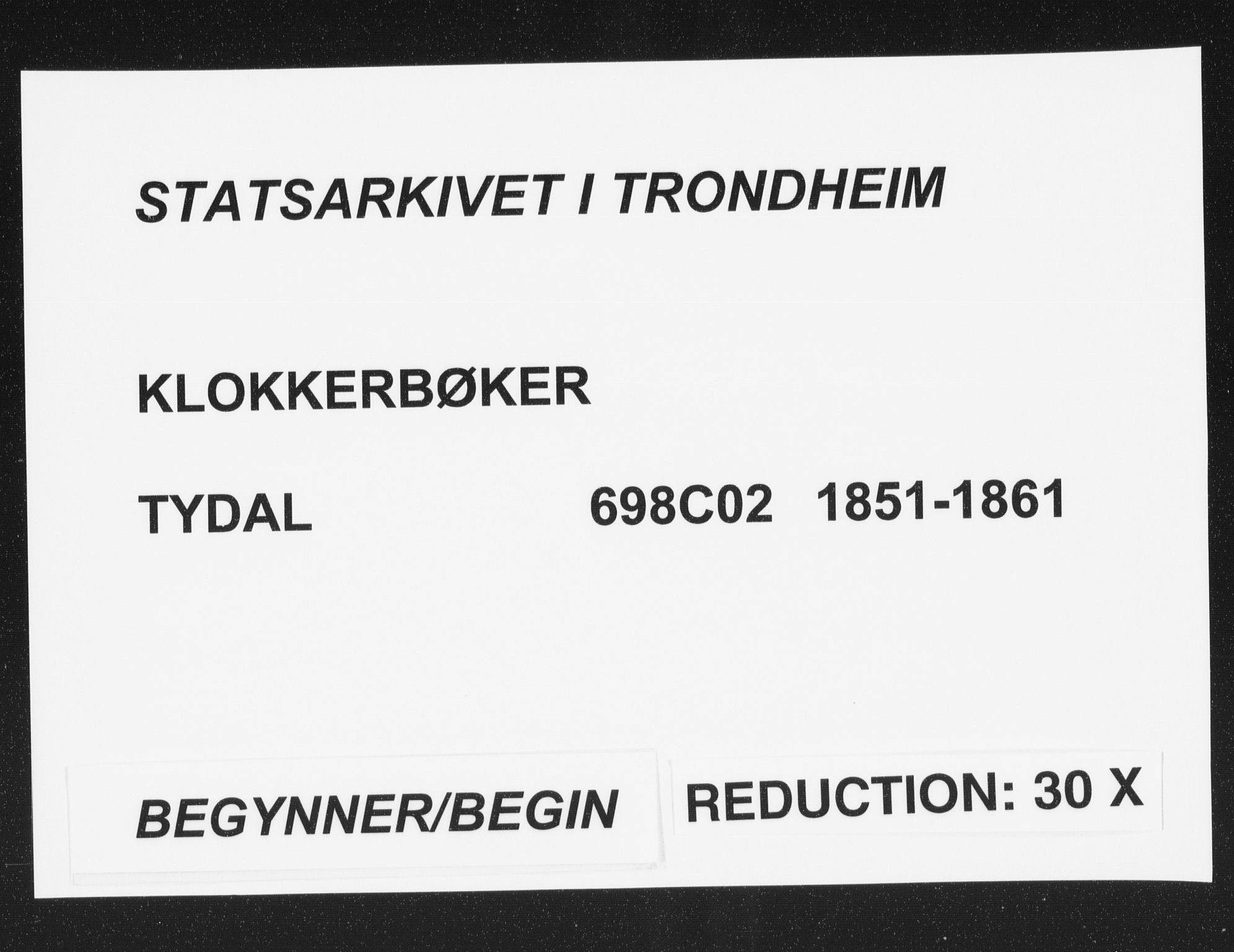 Ministerialprotokoller, klokkerbøker og fødselsregistre - Sør-Trøndelag, SAT/A-1456/698/L1165: Parish register (copy) no. 698C02, 1851-1861