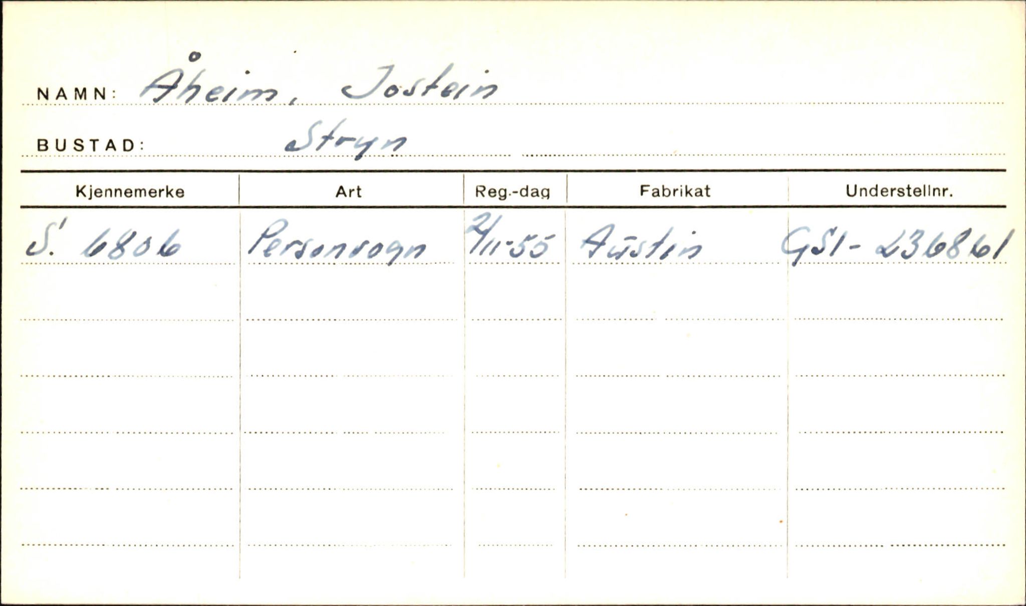 Statens vegvesen, Sogn og Fjordane vegkontor, AV/SAB-A-5301/4/F/L0002: Eigarregister Fjordane til 1.6.1961, 1930-1961, p. 780