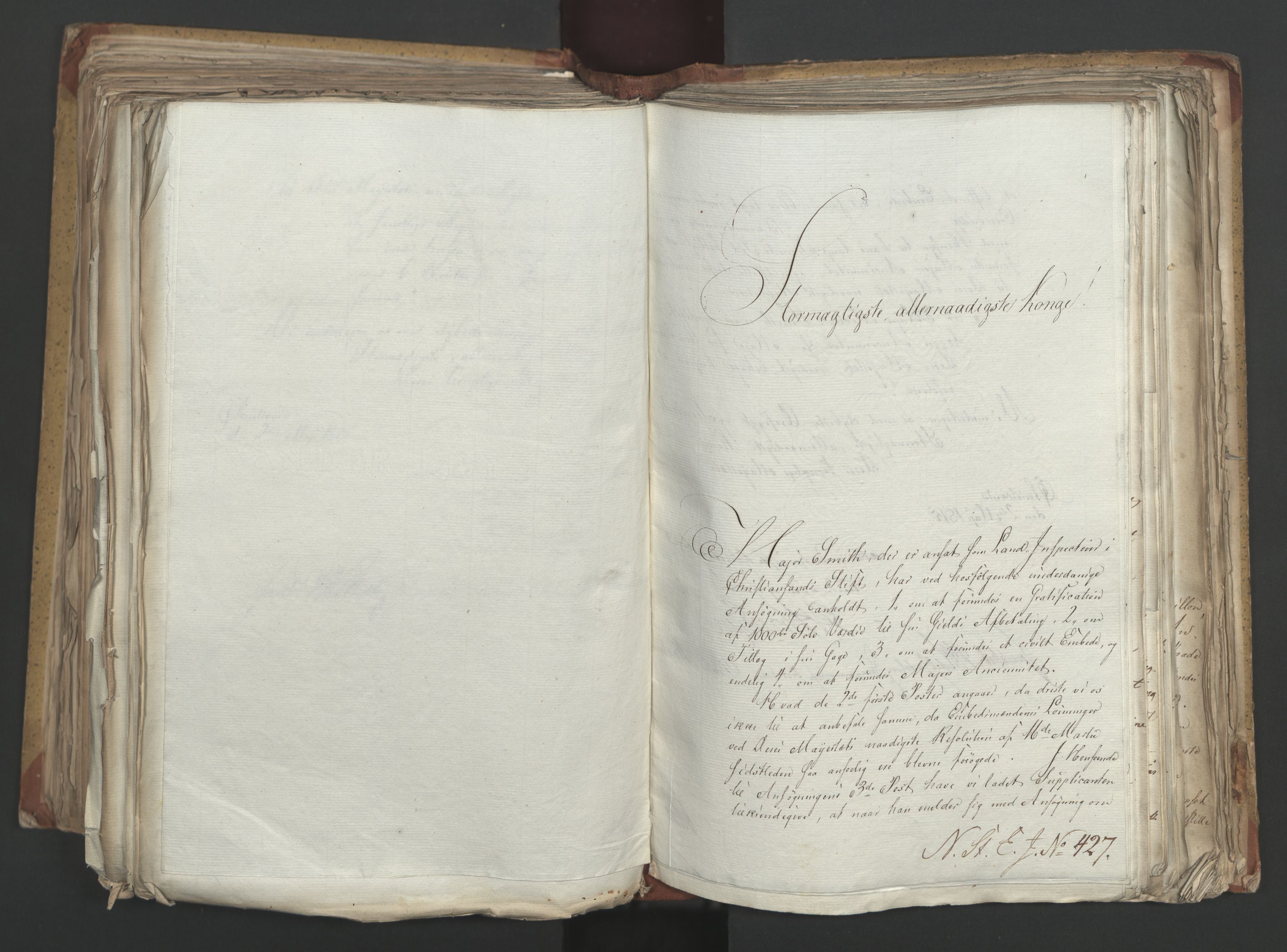 Statsrådsavdelingen i Stockholm, AV/RA-S-1003/D/Da/L0002: Regjeringsinnstillinger nr. 263-518, 1815, p. 361