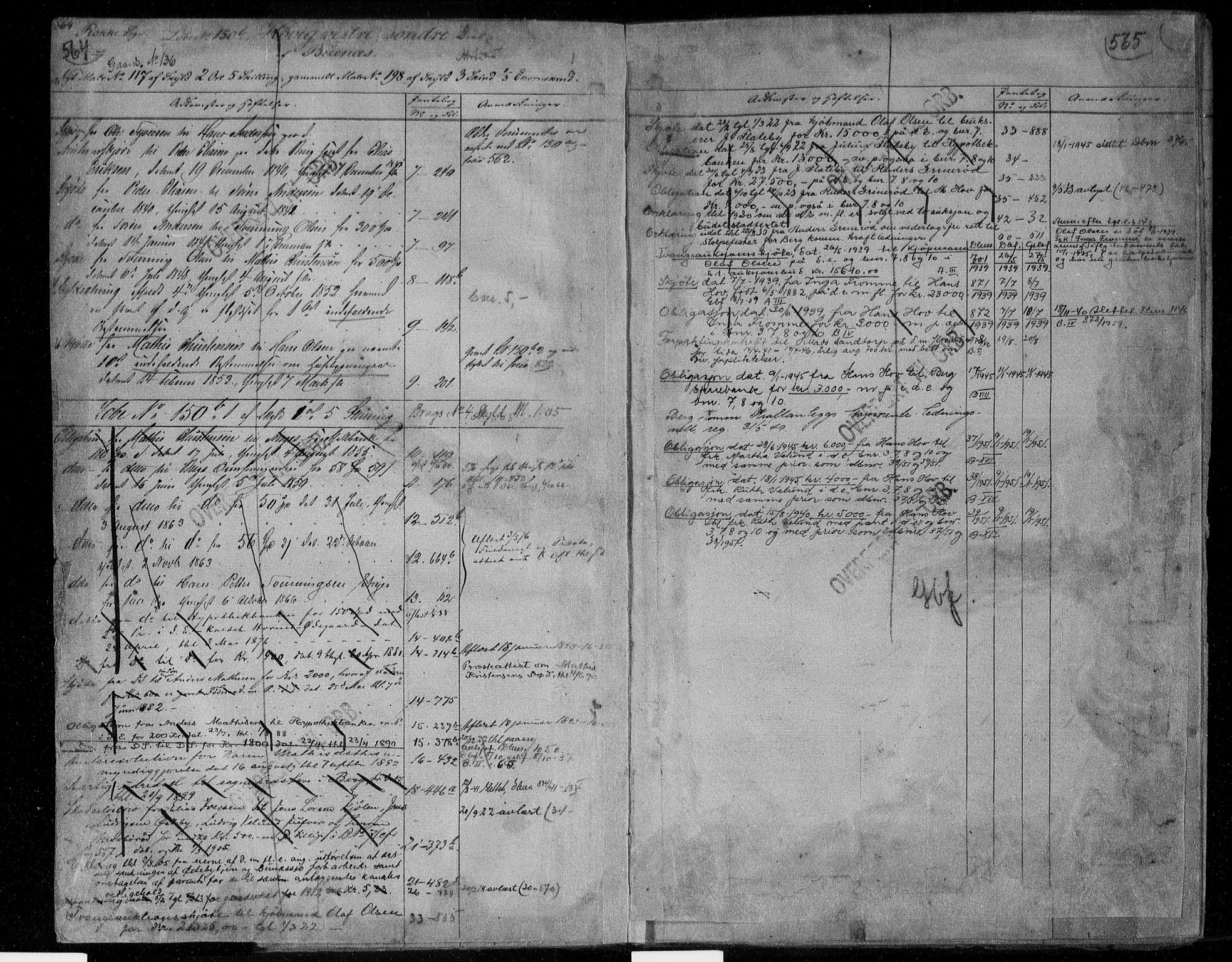 Idd og Marker sorenskriveri, AV/SAO-A-10283/G/Ga/Gac/L0004b: Mortgage register no. II 4b, 1848-1953, p. 564-565