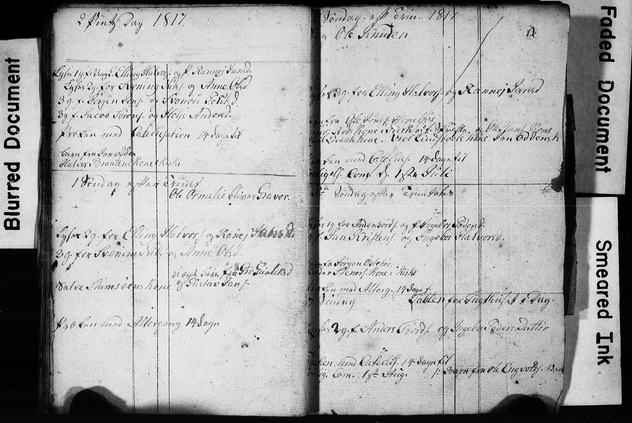 Søndeled sokneprestkontor, AV/SAK-1111-0038/F/Ff/L0001: Banns register no. A VI 4, 1784-1820