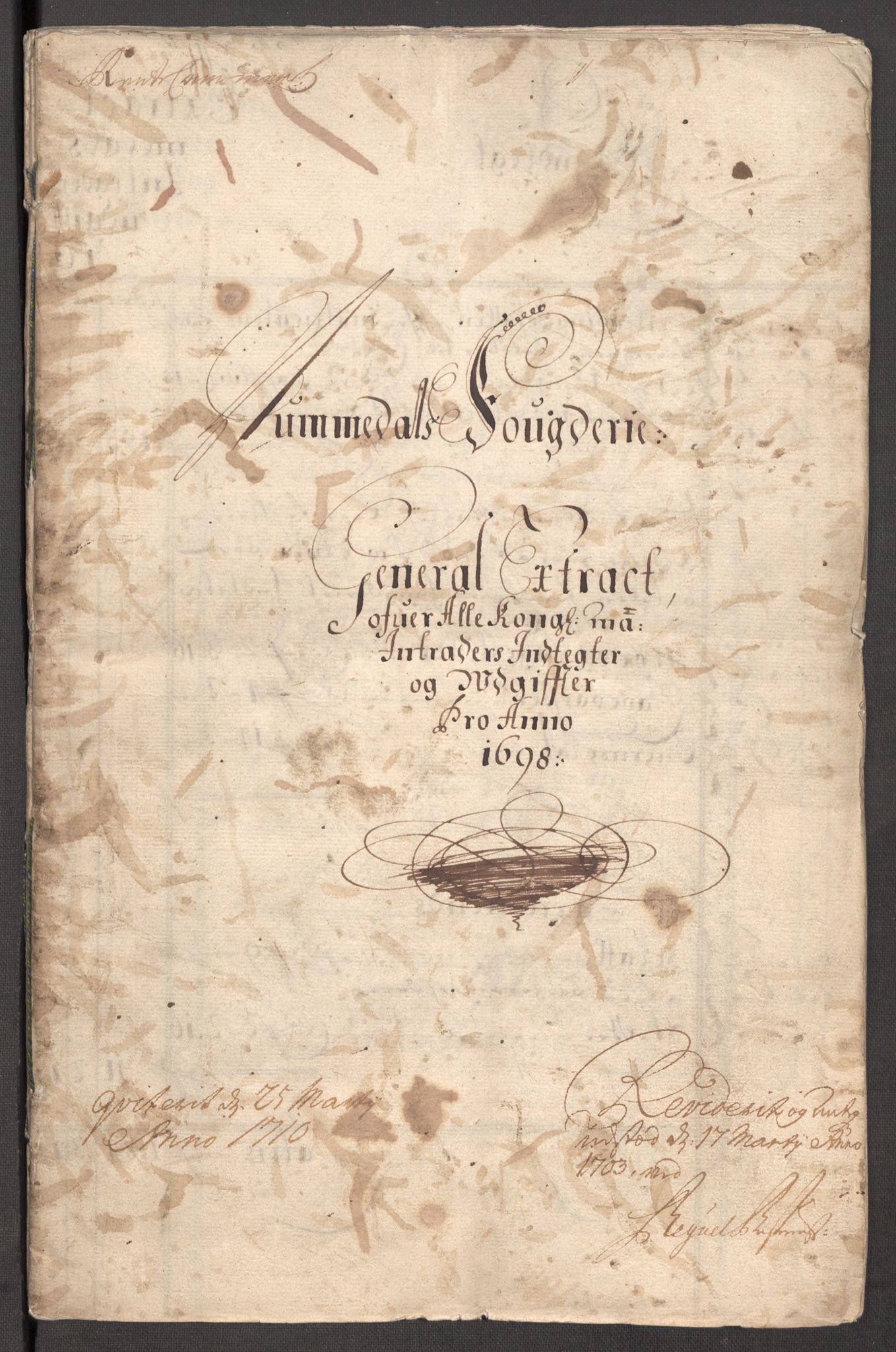 Rentekammeret inntil 1814, Reviderte regnskaper, Fogderegnskap, AV/RA-EA-4092/R64/L4425: Fogderegnskap Namdal, 1696-1698, p. 304