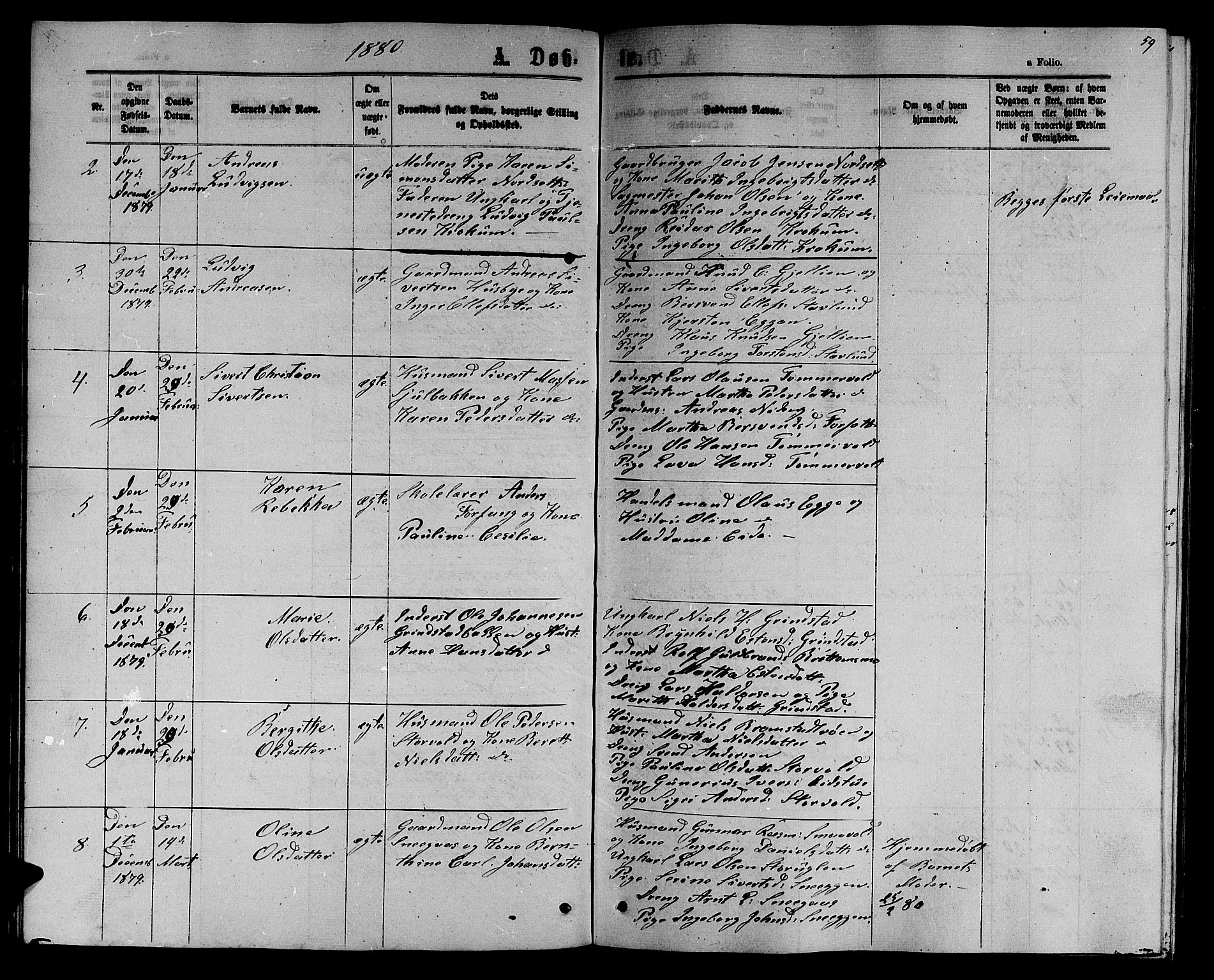 Ministerialprotokoller, klokkerbøker og fødselsregistre - Sør-Trøndelag, SAT/A-1456/618/L0451: Parish register (copy) no. 618C02, 1865-1883, p. 59