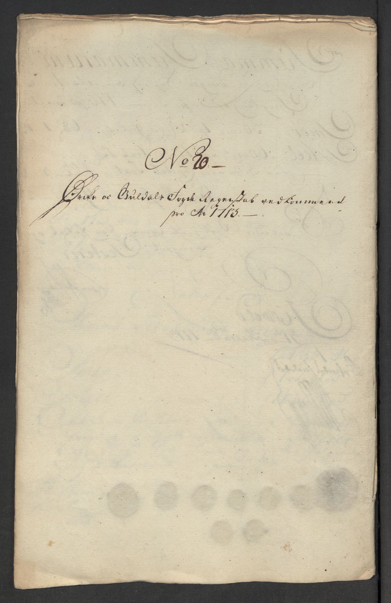 Rentekammeret inntil 1814, Reviderte regnskaper, Fogderegnskap, AV/RA-EA-4092/R60/L3964: Fogderegnskap Orkdal og Gauldal, 1713, p. 213