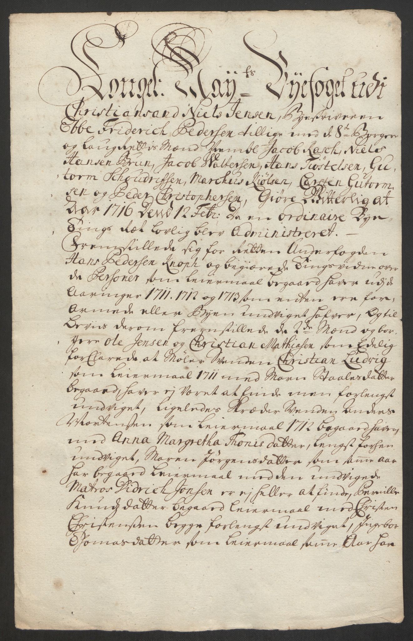 Rentekammeret inntil 1814, Reviderte regnskaper, Byregnskaper, AV/RA-EA-4066/R/Rm/L0285: [M18] Sikt og sakefall, 1681-1718, p. 509