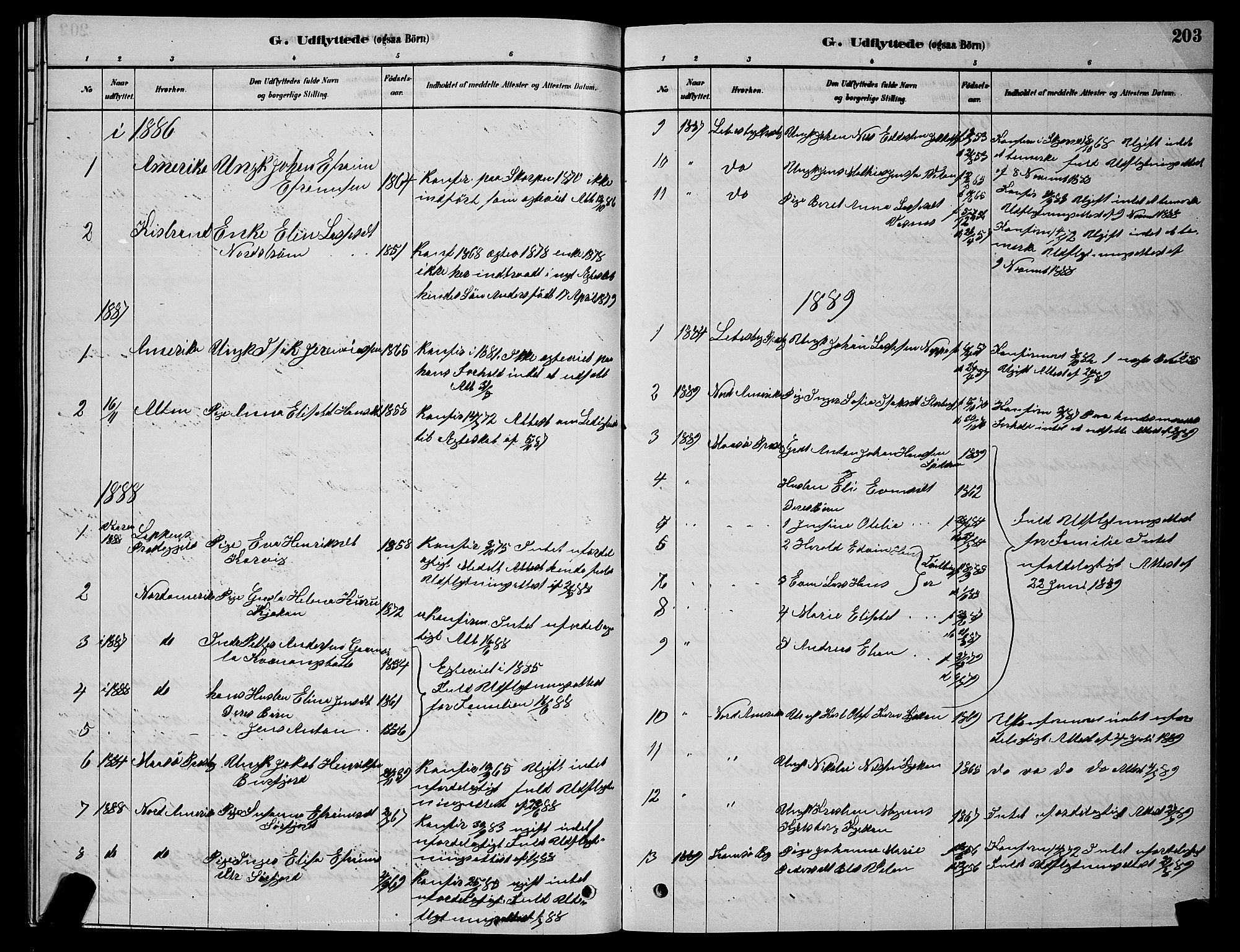 Skjervøy sokneprestkontor, AV/SATØ-S-1300/H/Ha/Hab/L0015klokker: Parish register (copy) no. 15, 1878-1890, p. 203