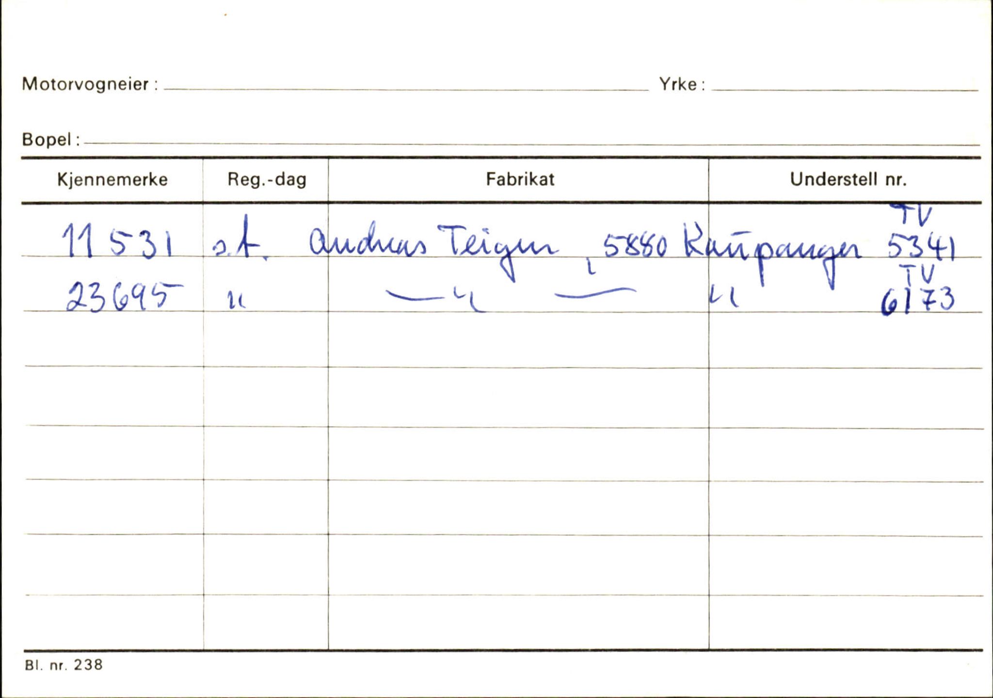 Statens vegvesen, Sogn og Fjordane vegkontor, AV/SAB-A-5301/4/F/L0124: Eigarregister Sogndal A-U, 1945-1975, p. 2587