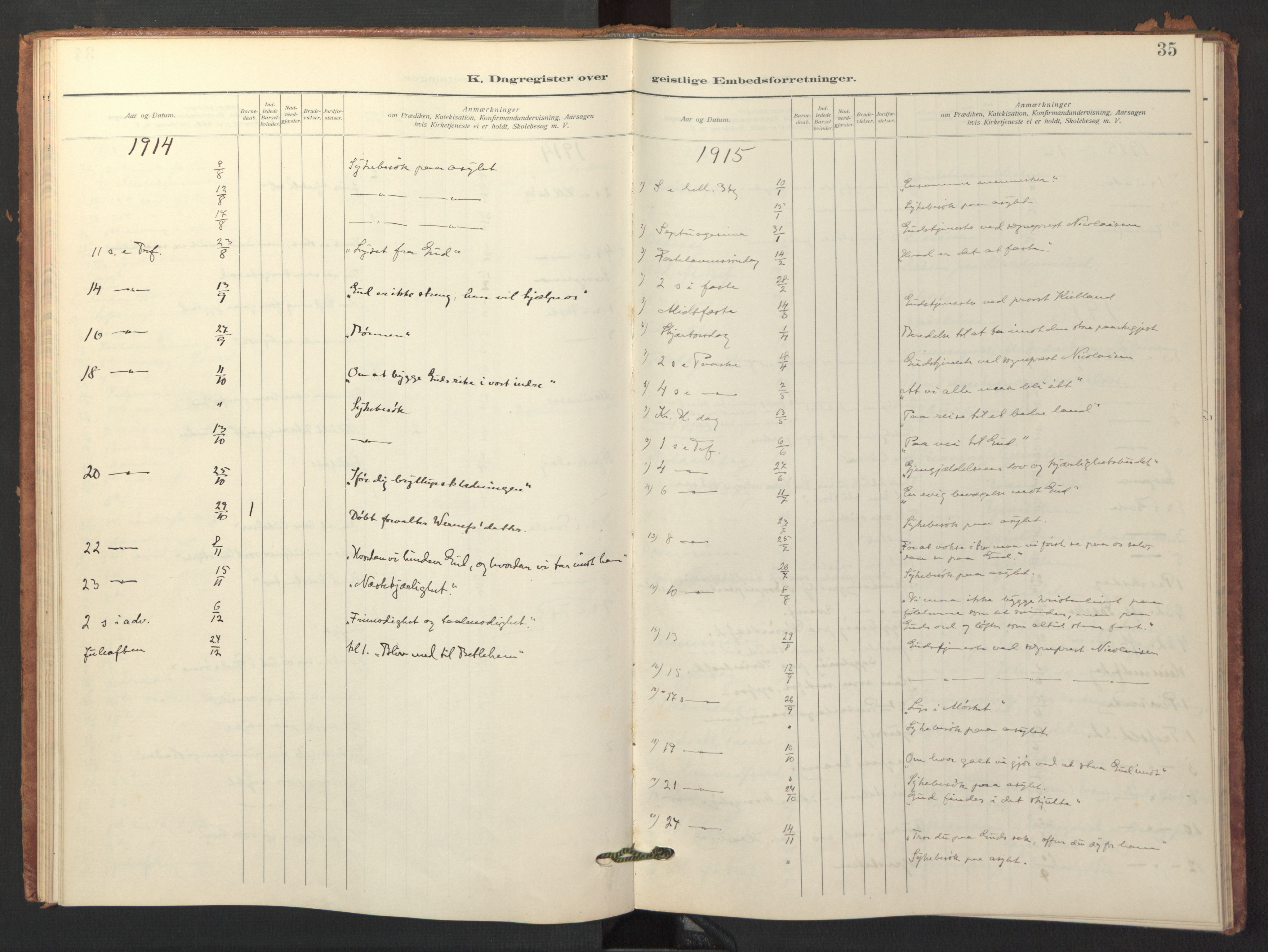 Ministerialprotokoller, klokkerbøker og fødselsregistre - Nordland, SAT/A-1459/809/L0136: Parish register (official) no. 809A01, 1902-1962, p. 35