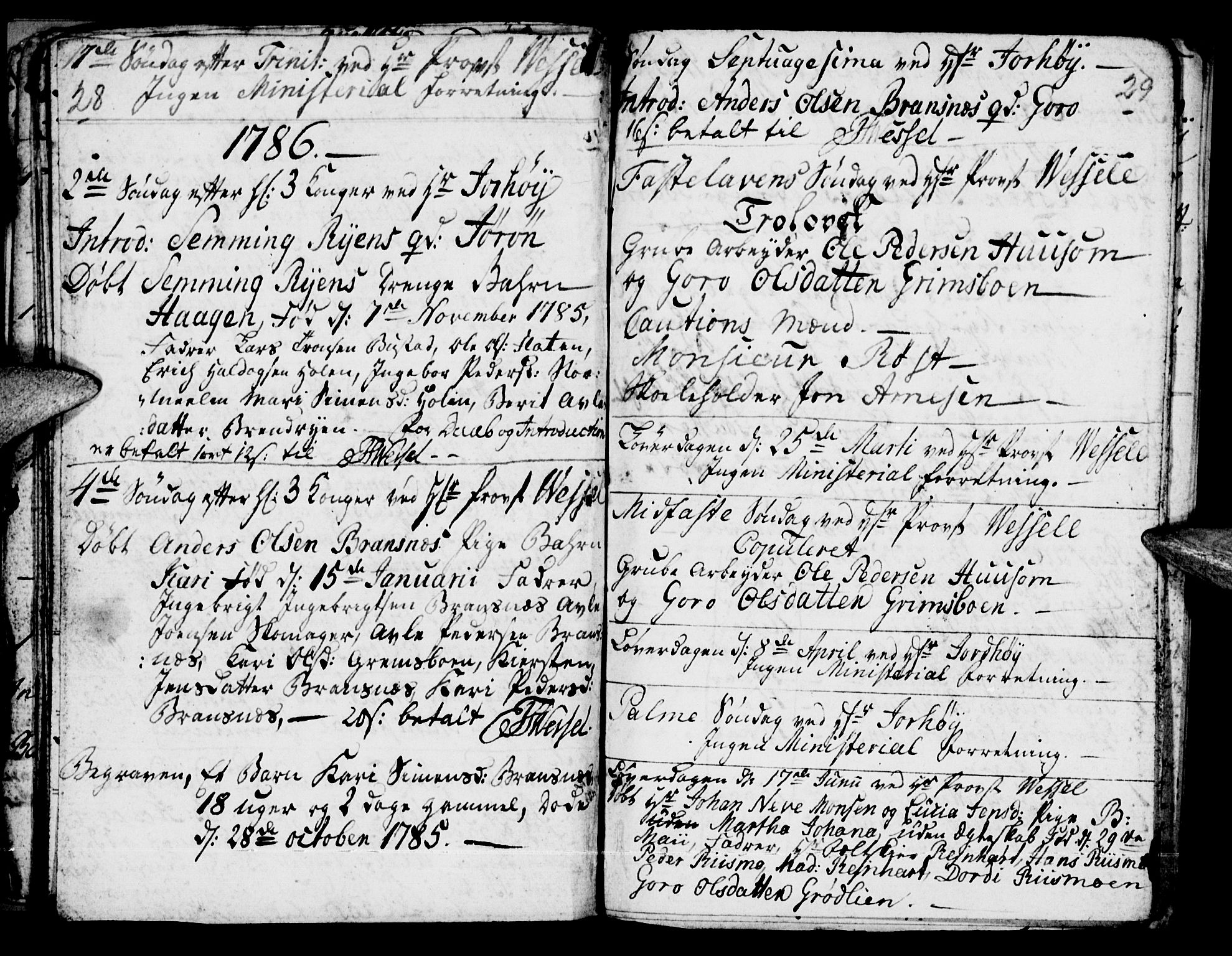 Tynset prestekontor, SAH/PREST-058/H/Ha/Haa/L0011: Parish register (official) no. 11, 1779-1790, p. 28-29