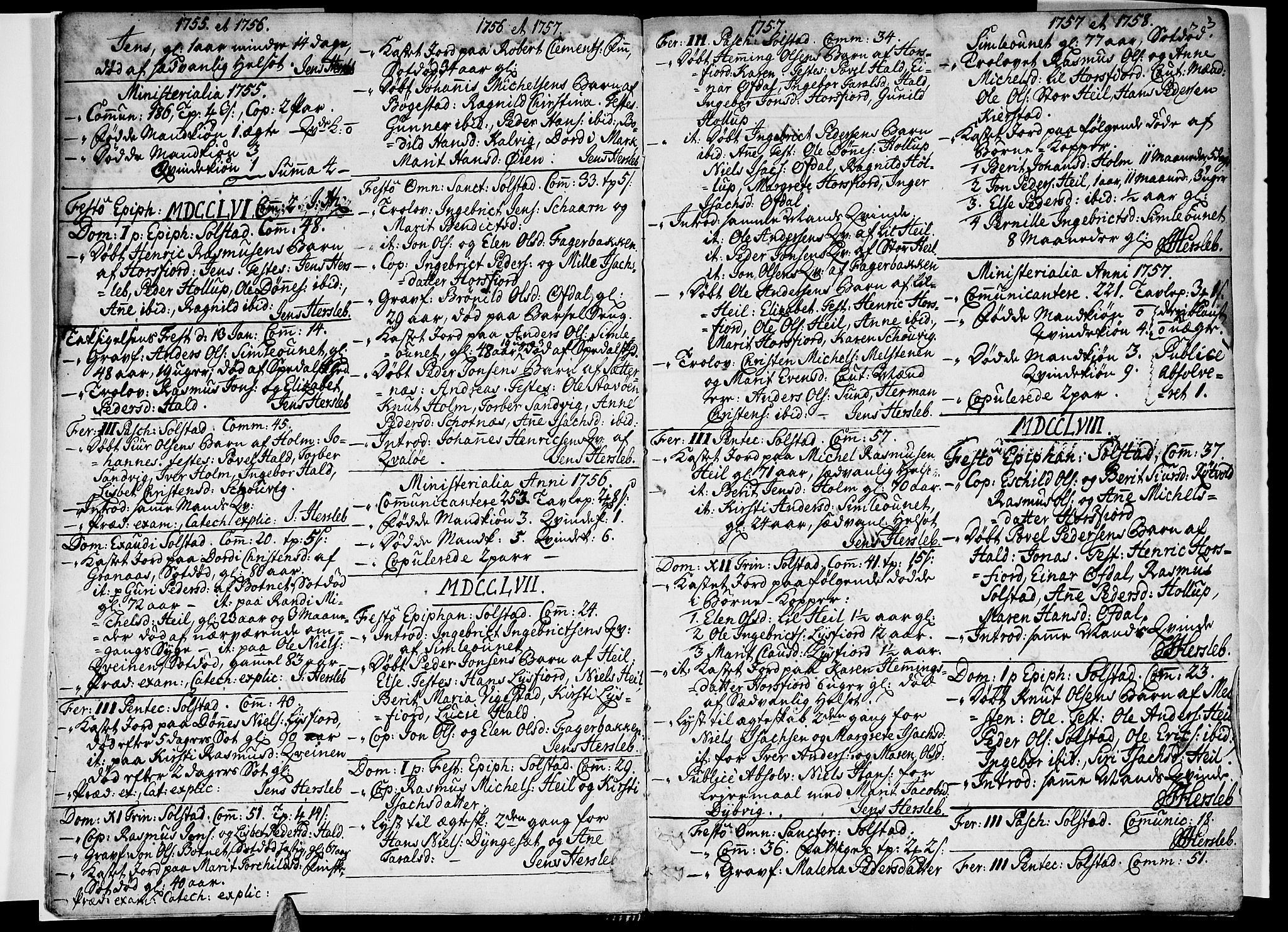 Ministerialprotokoller, klokkerbøker og fødselsregistre - Nordland, SAT/A-1459/811/L0164: Parish register (official) no. 811A02, 1752-1819, p. 3
