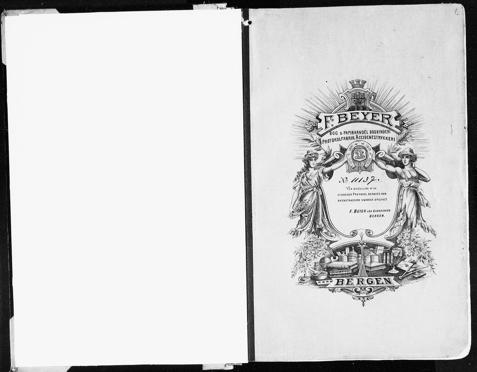 Domkirken sokneprestembete, SAB/A-74801/H/Haa/L0025: Parish register (official) no. B 8, 1903-1925, p. 1