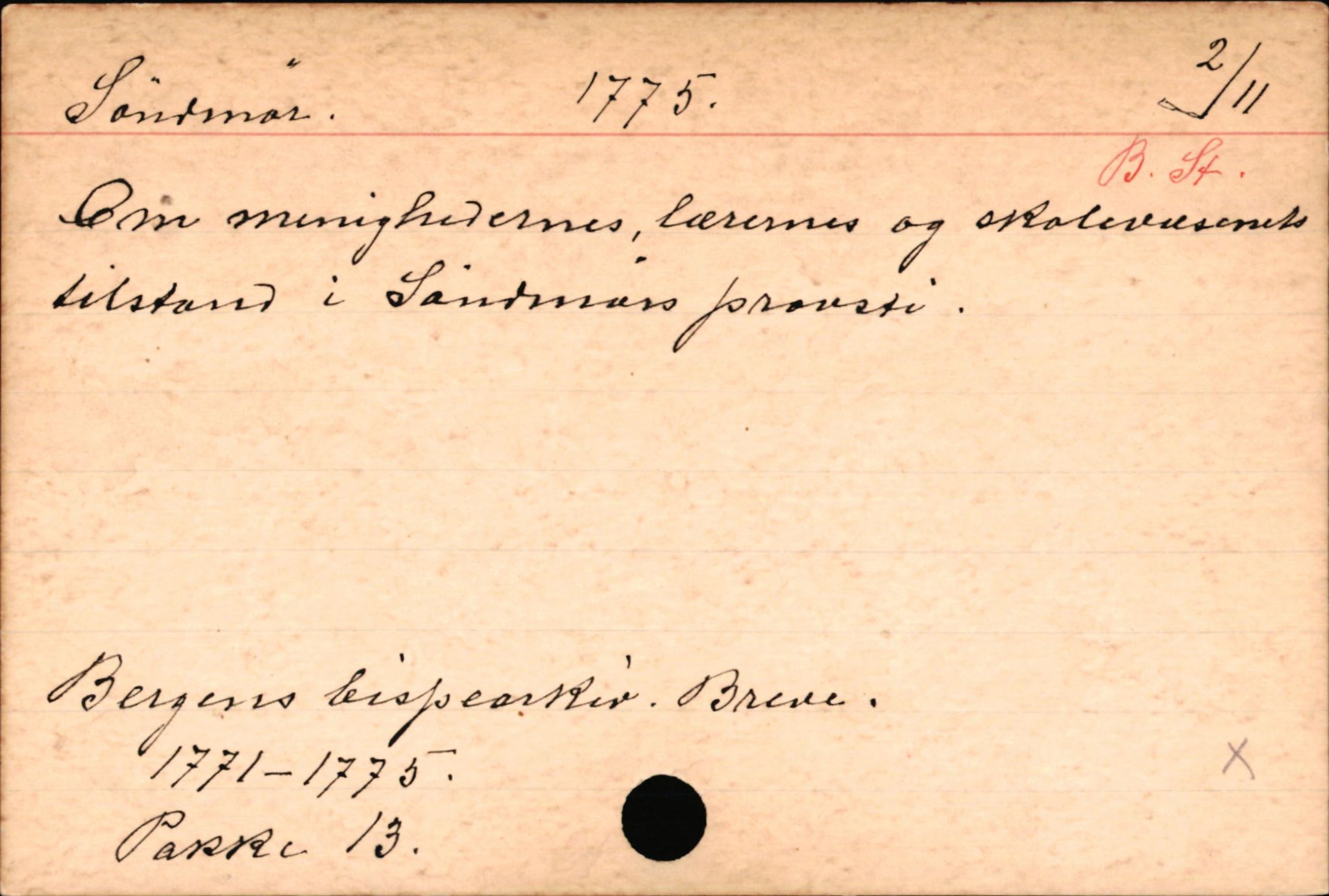 Haugen, Johannes - lærer, AV/SAB-SAB/PA-0036/01/L0001: Om klokkere og lærere, 1521-1904, p. 10228