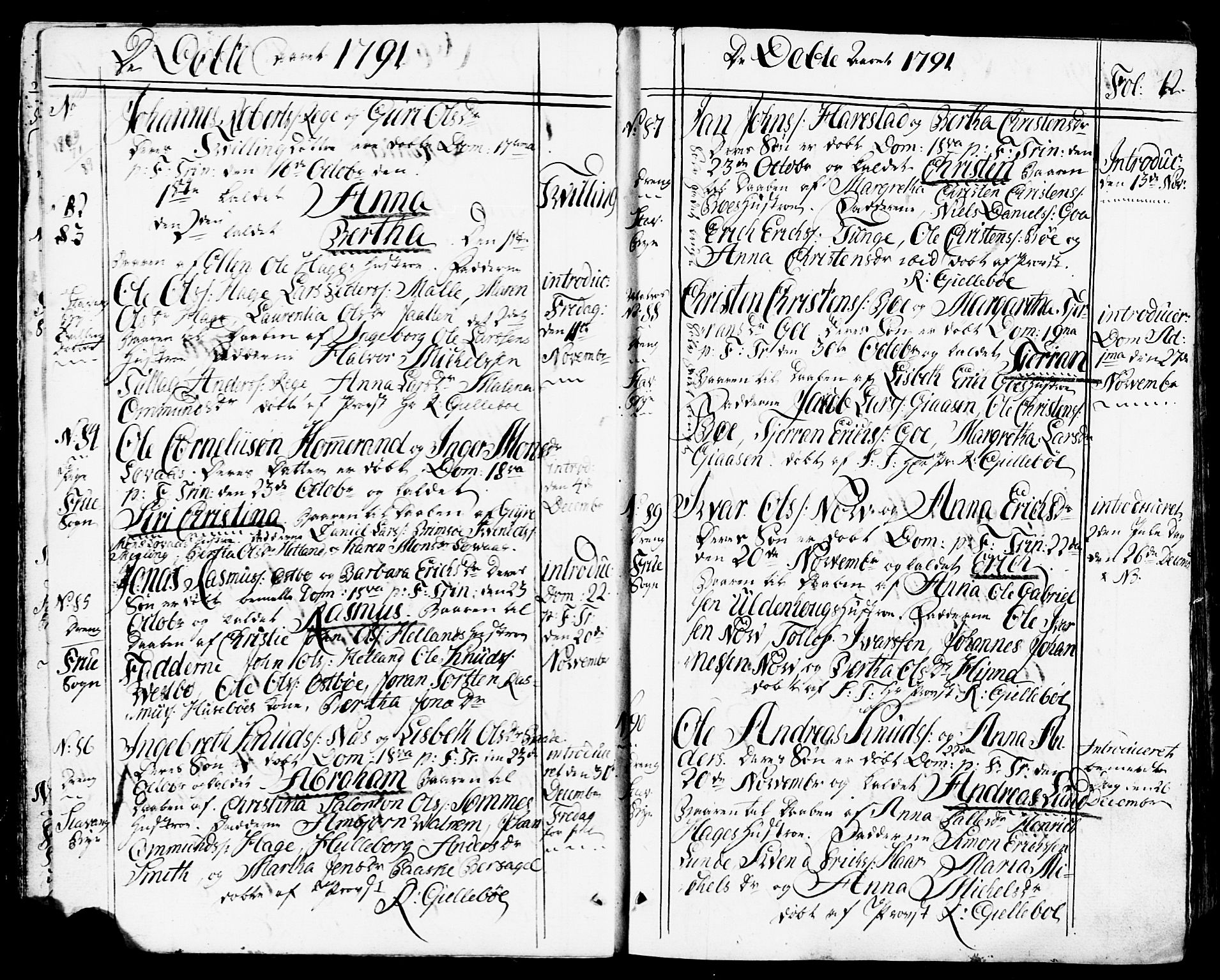 Domkirken sokneprestkontor, AV/SAST-A-101812/001/30/30BB/L0007: Parish register (copy) no. B 7, 1791-1813, p. 12
