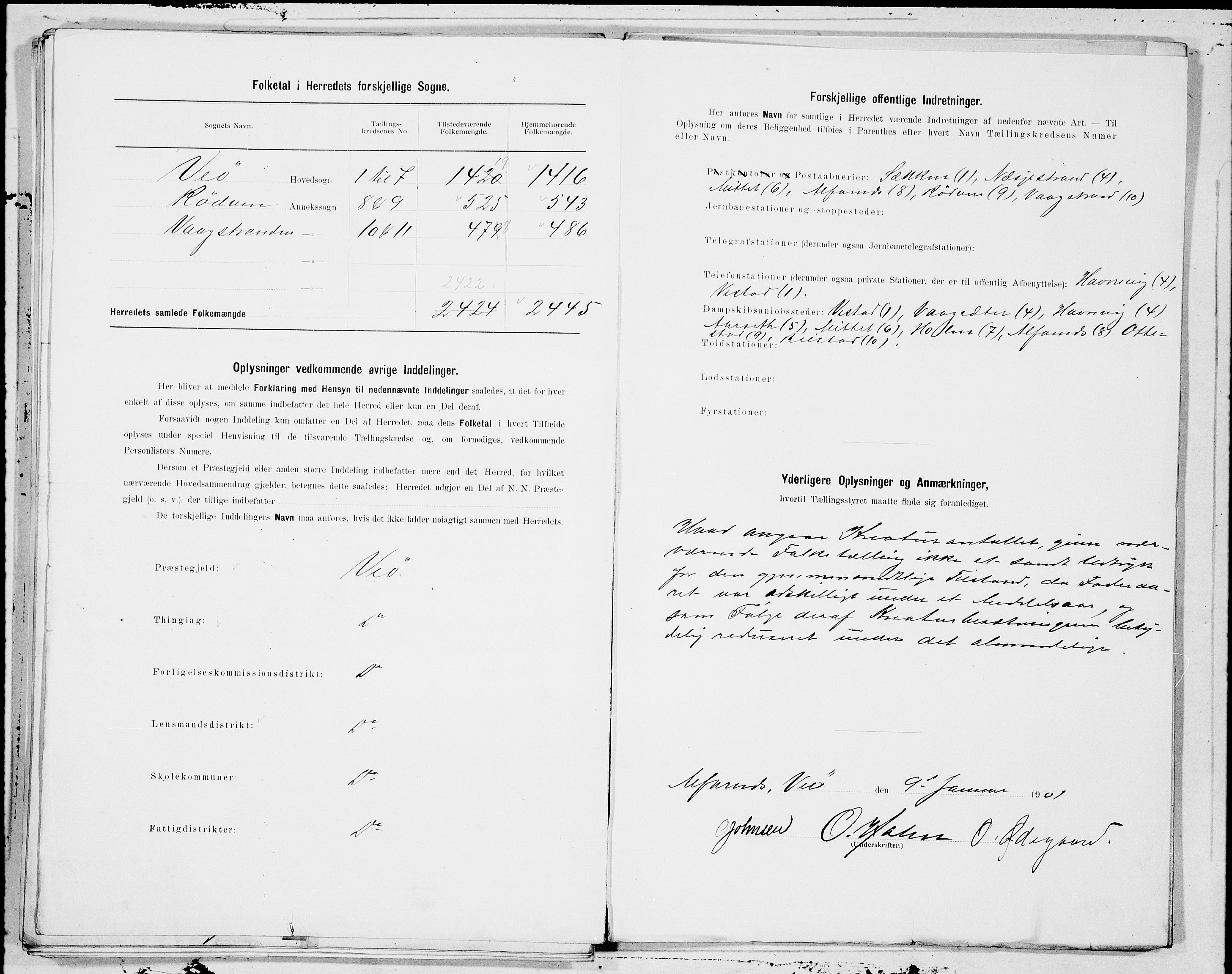 SAT, 1900 census for Veøy, 1900, p. 25