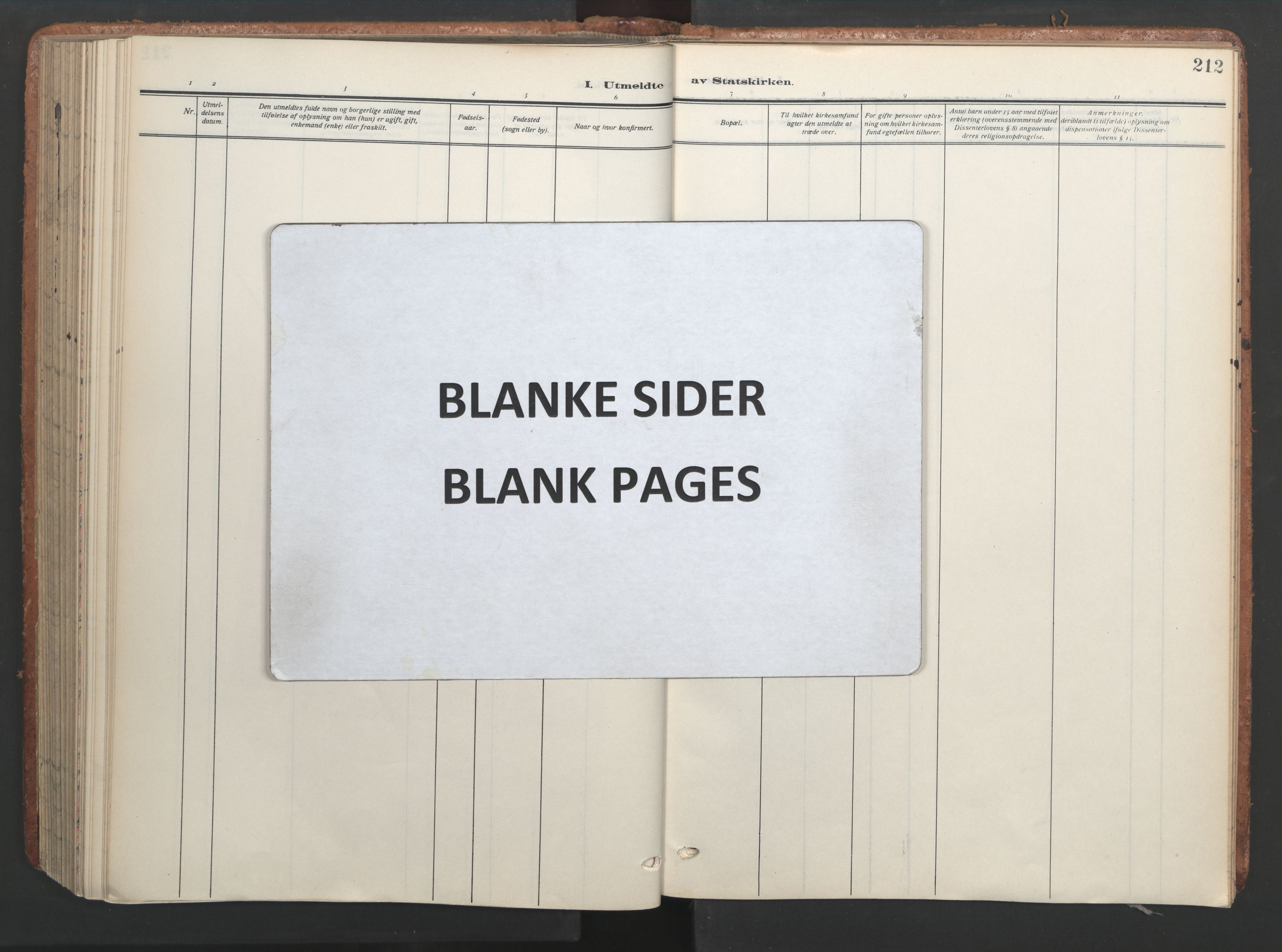 Ministerialprotokoller, klokkerbøker og fødselsregistre - Sør-Trøndelag, AV/SAT-A-1456/656/L0694: Parish register (official) no. 656A03, 1914-1931, p. 212